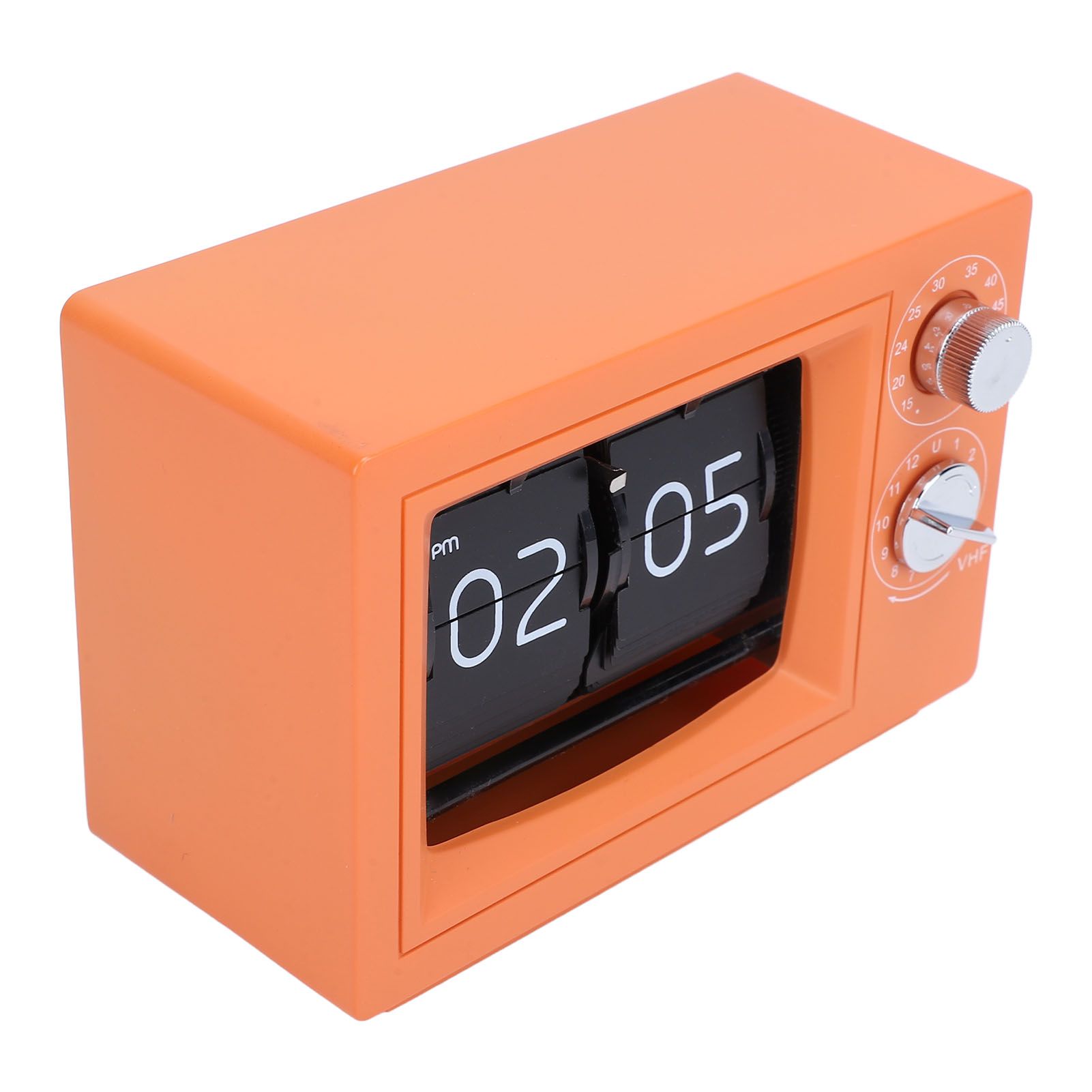 Flip Clock Retro TV Shape Mechanical Battery Operated Reminder Function Page view 6