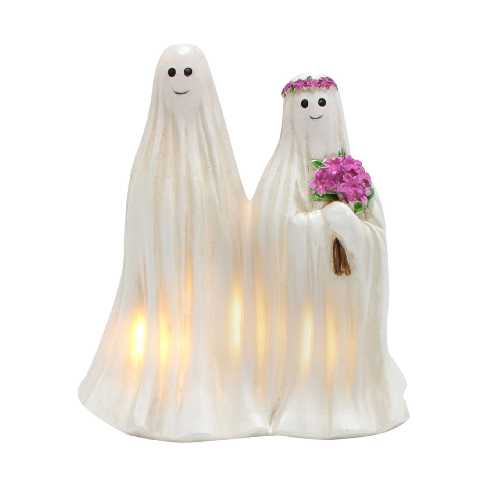 Halloween Yard Ghost Decoration Synthetic Resin Night Light Outdoor Ghost view 3