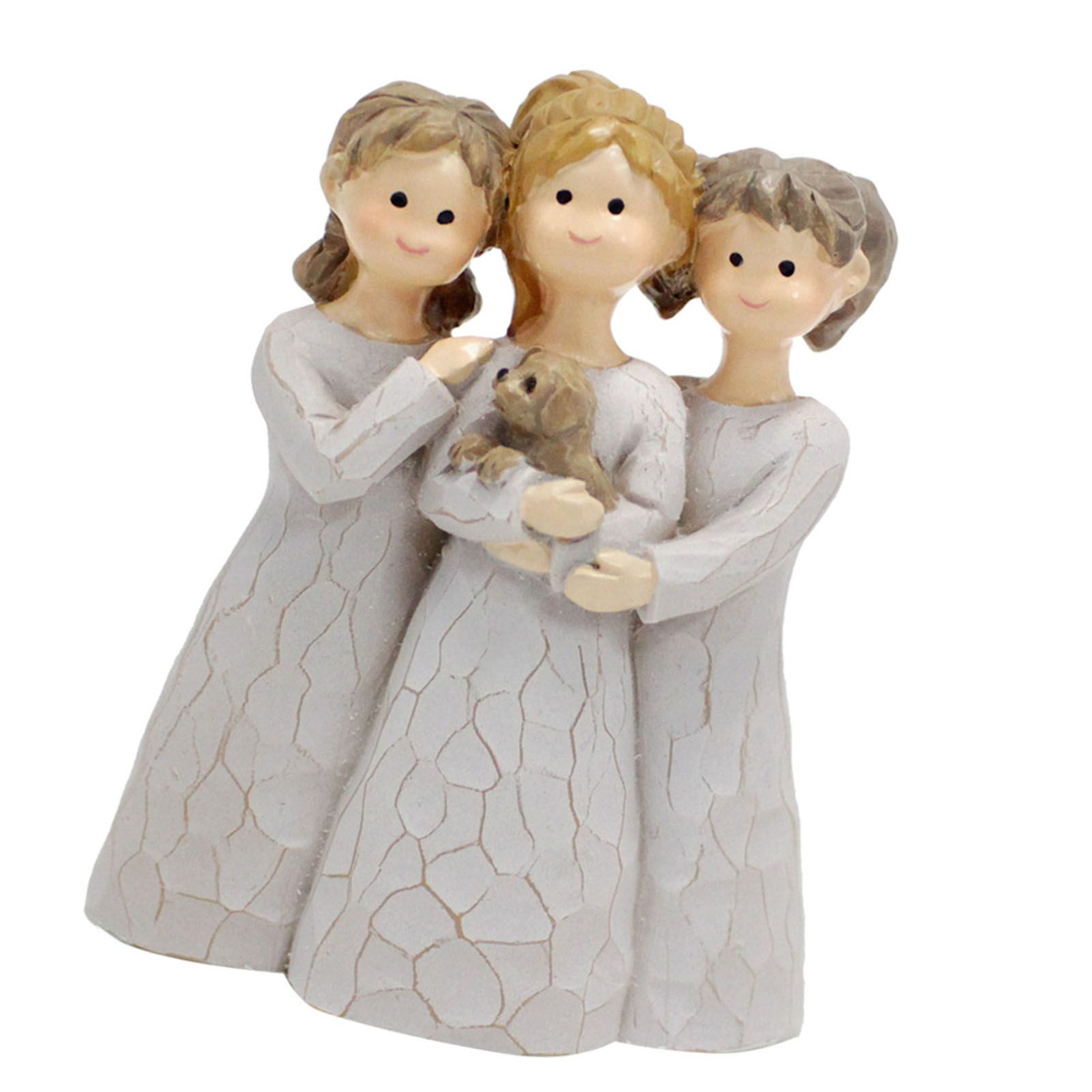 Angel Sisters Figurine Memorial Friendship Resin Decorative 3 Girl Angel view 4