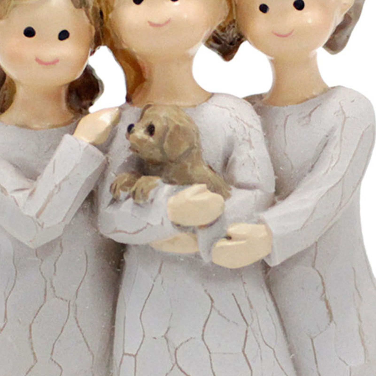 Angel Sisters Figurine Memorial Friendship Resin Decorative 3 Girl Angel view 5