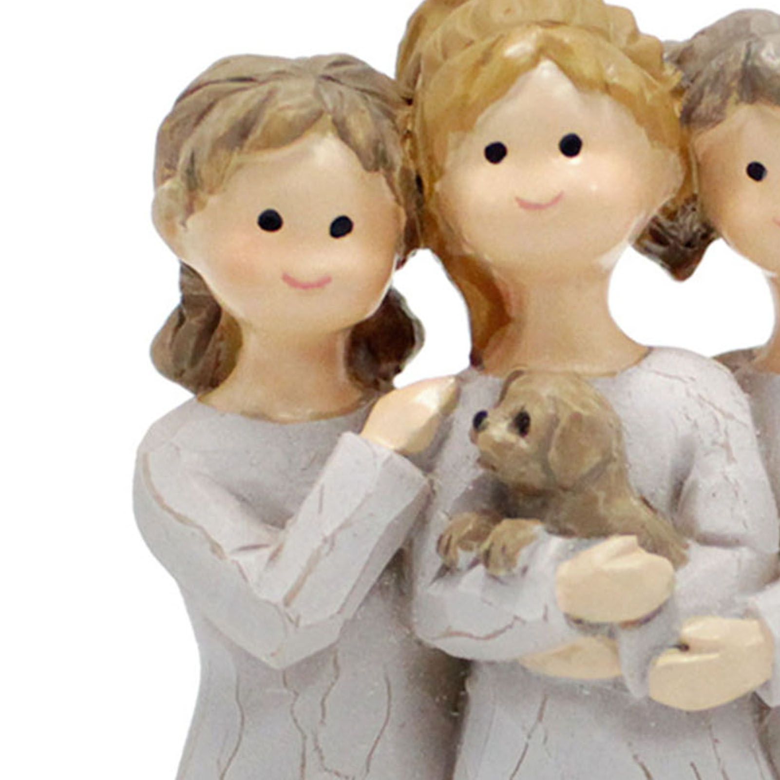 Angel Sisters Figurine Memorial Friendship Resin Decorative 3 Girl Angel view 7