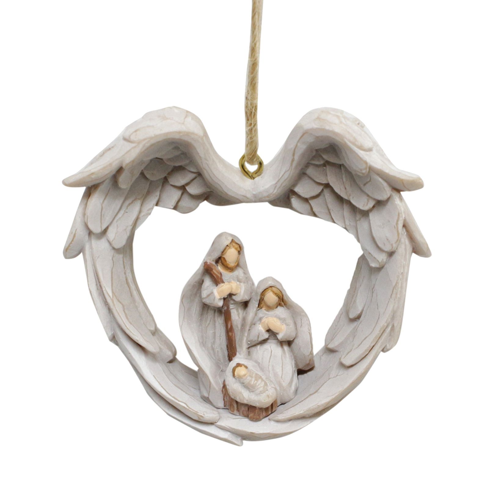 Wings Decor Christmas Hanging Ornament Synthetic Resin Handmade Exquisite view 3