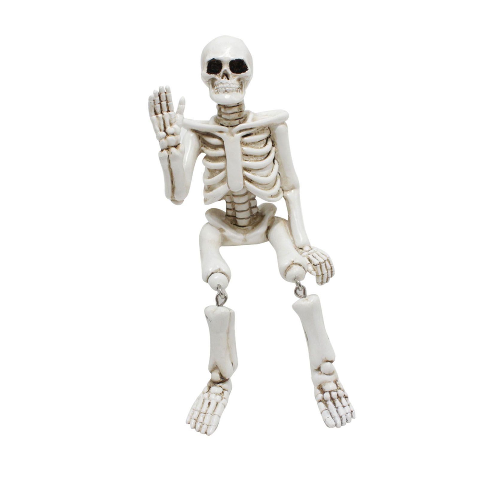 Full Body Skeleton Ornament Innovative Home Garden Resin Skeleton Sculpture — image 1