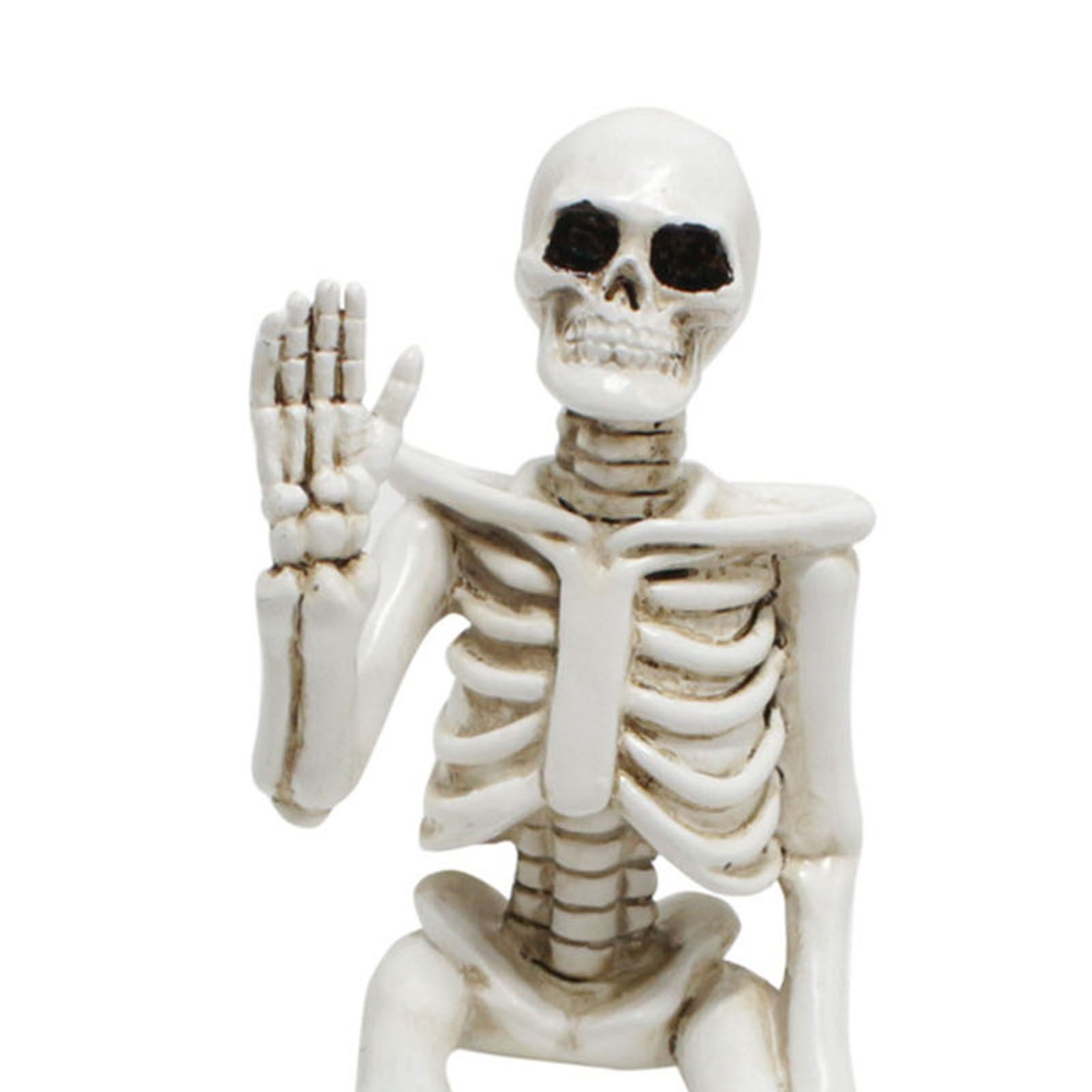 Full Body Skeleton Ornament Innovative Home Garden Resin Skeleton Sculpture view 2