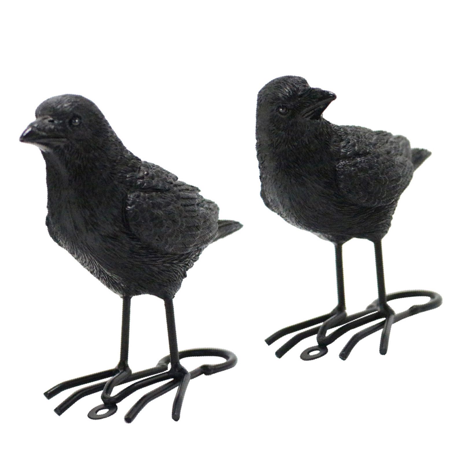 1 Pair Simulation Crow Ornament Innovative Festival Home Garden Animal view 4