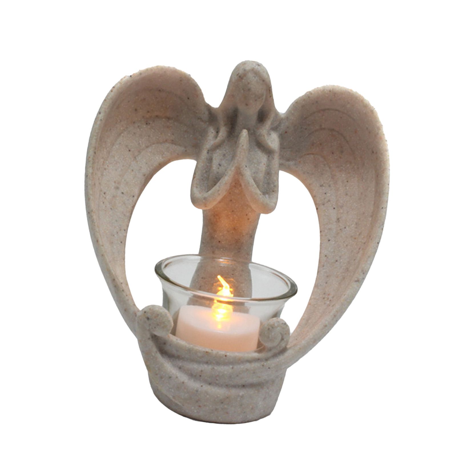 Resin Angel Candle Holder Ornament Innovative Home Vintage Candle Holder