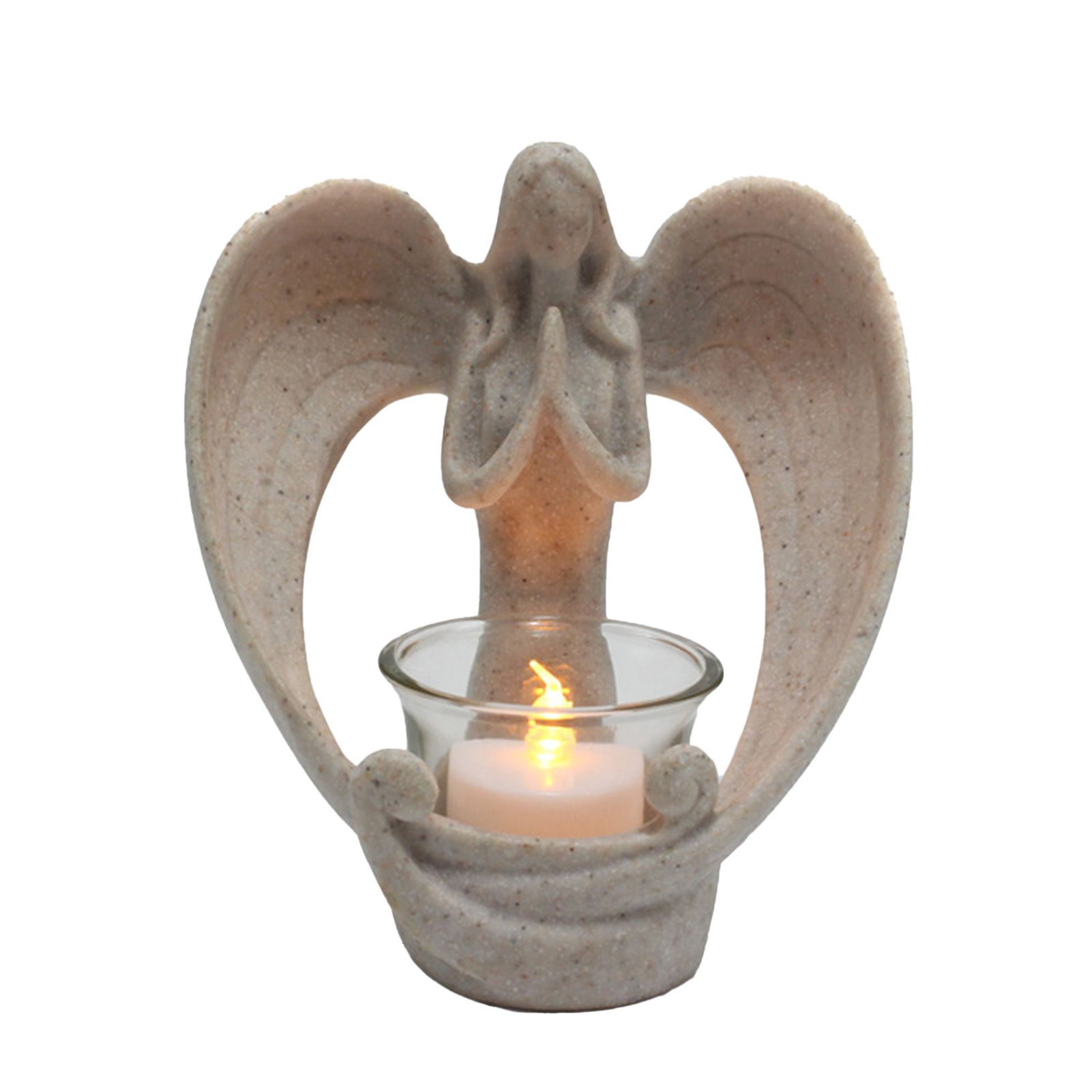 Resin Angel Candle Holder Ornament Innovative Home Vintage Candle Holder view 3
