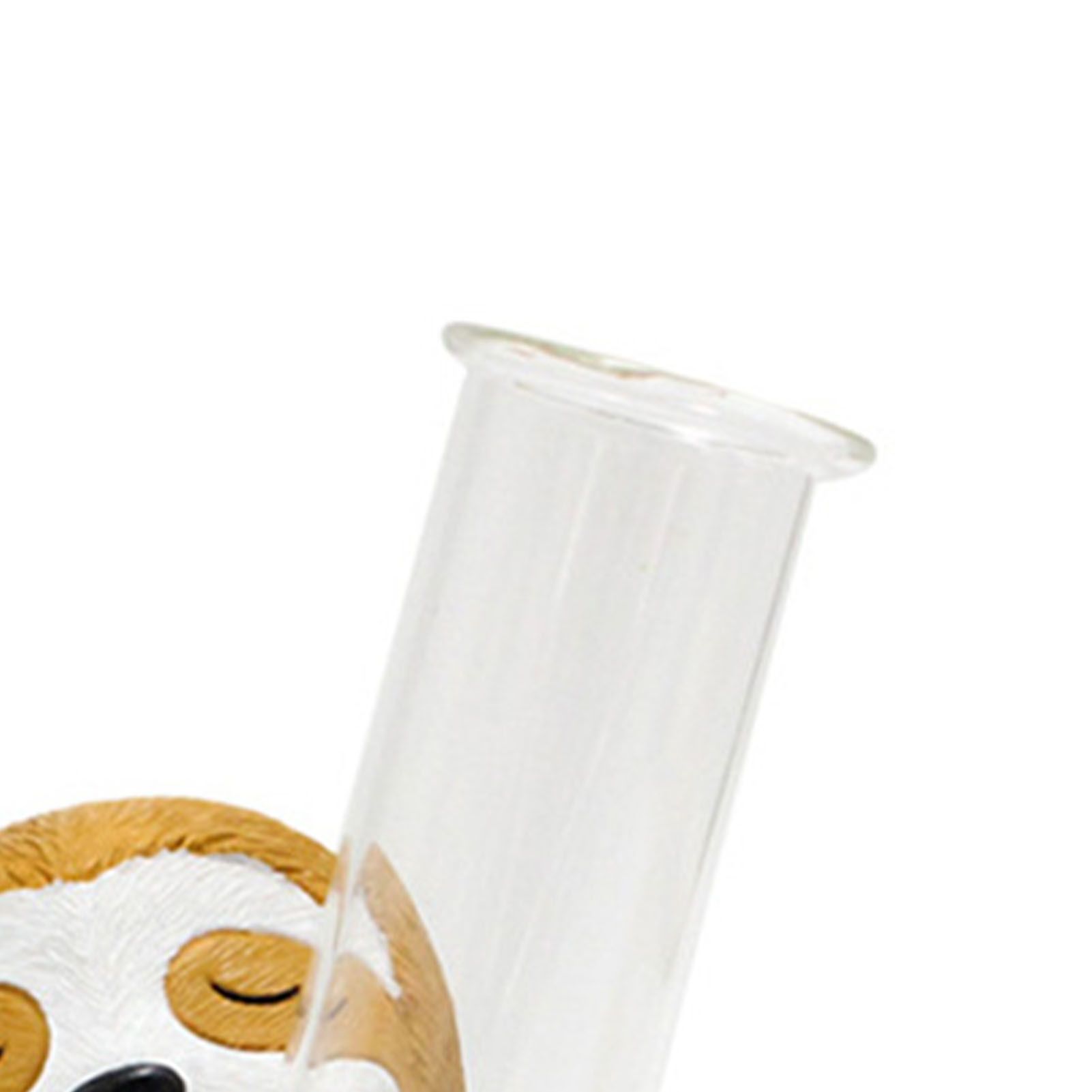 Sloth Test Tube Flower Vase Decoration Innovative Resin Vase Cartoon Animal view 2