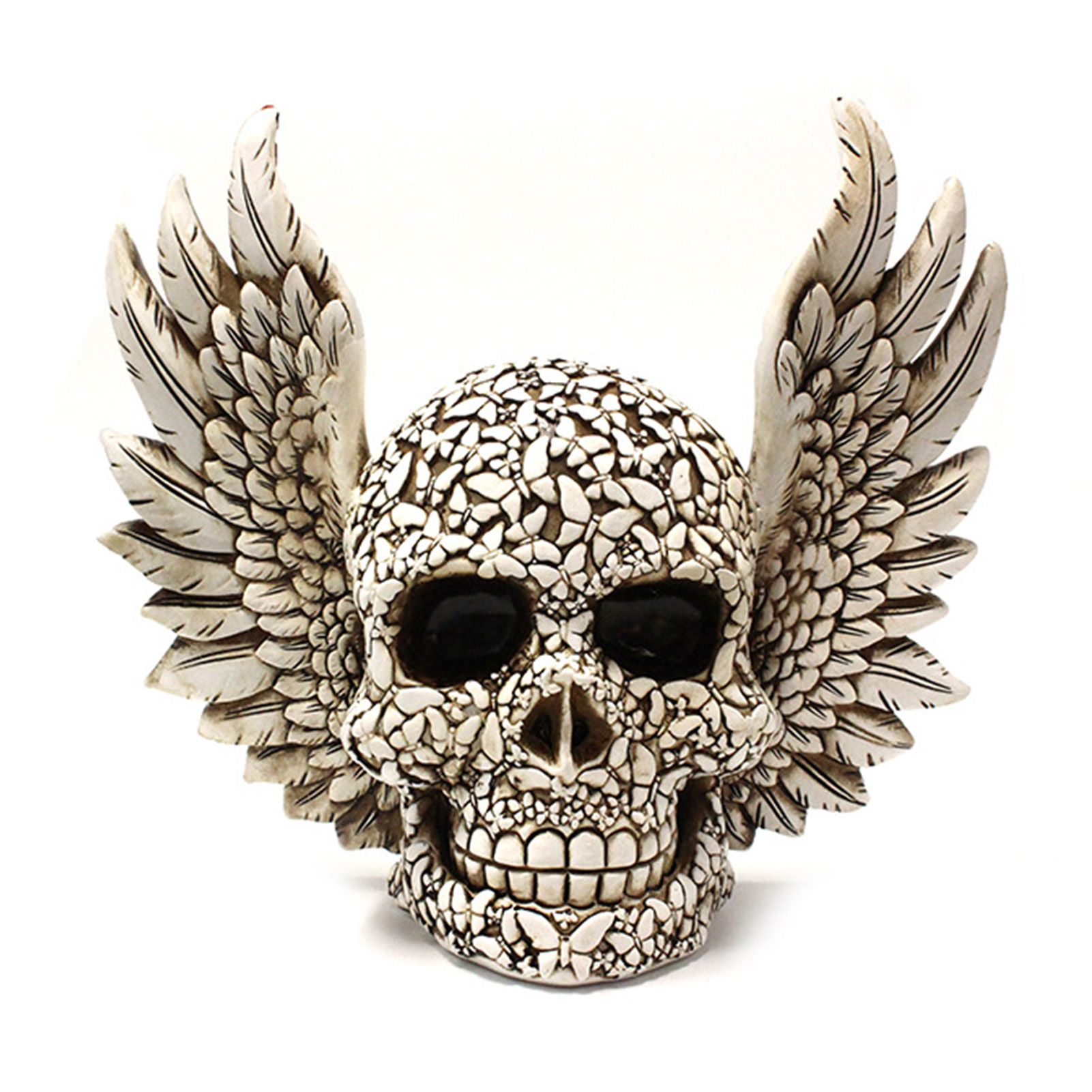 Wings Skull Statue Decoration Innovative Resin Home Desktop Ghost Head view 3