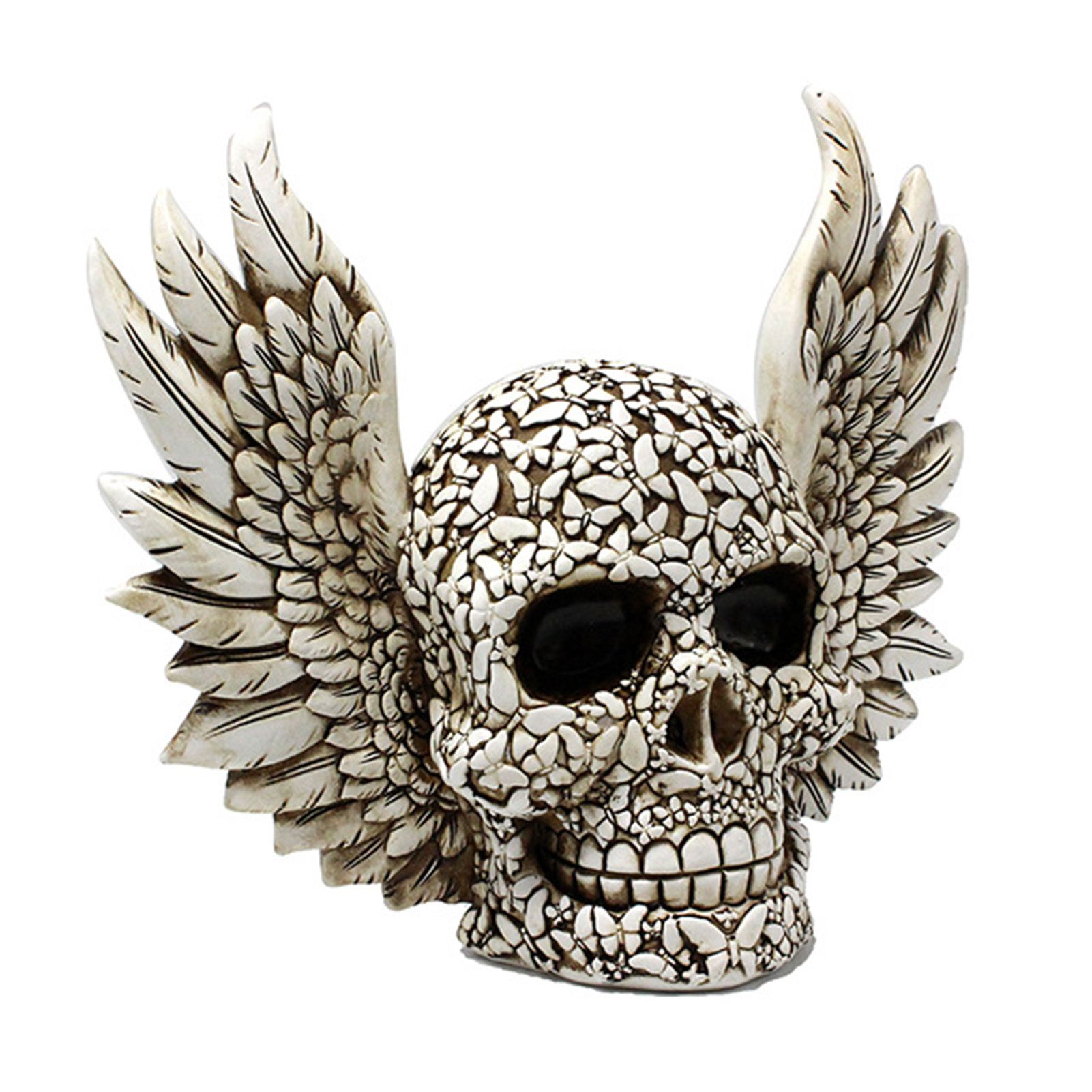 Wings Skull Statue Decoration Innovative Resin Home Desktop Ghost Head view 4
