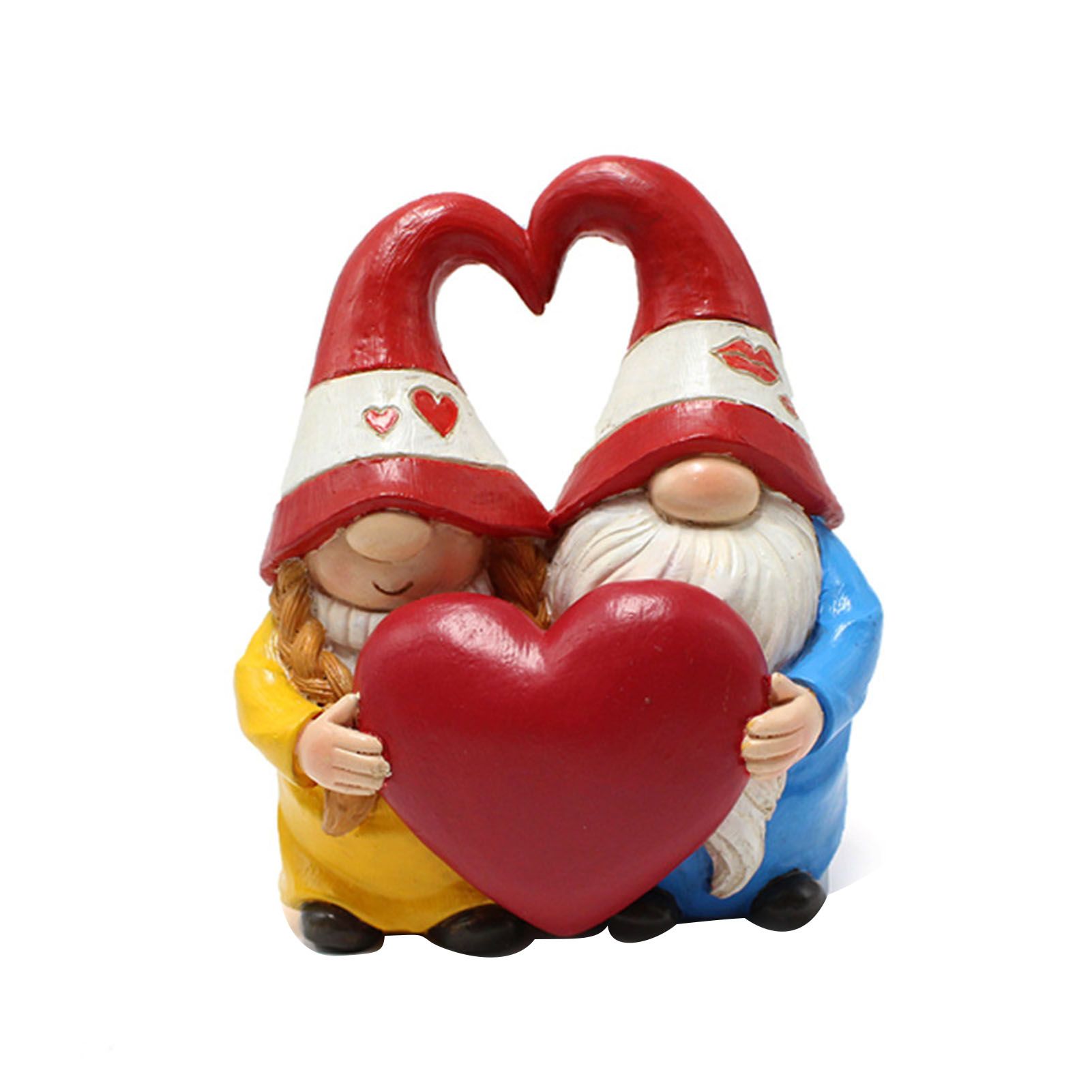 Couple Gnome Doll Figurine Innovative Resin Faceless Gnomes Sculpture for view 3