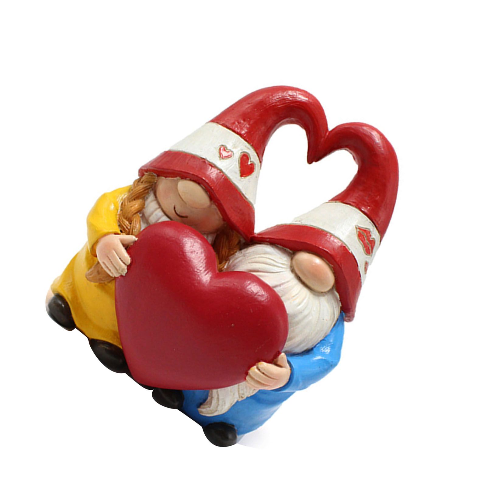 Couple Gnome Doll Figurine Innovative Resin Faceless Gnomes Sculpture for view 4