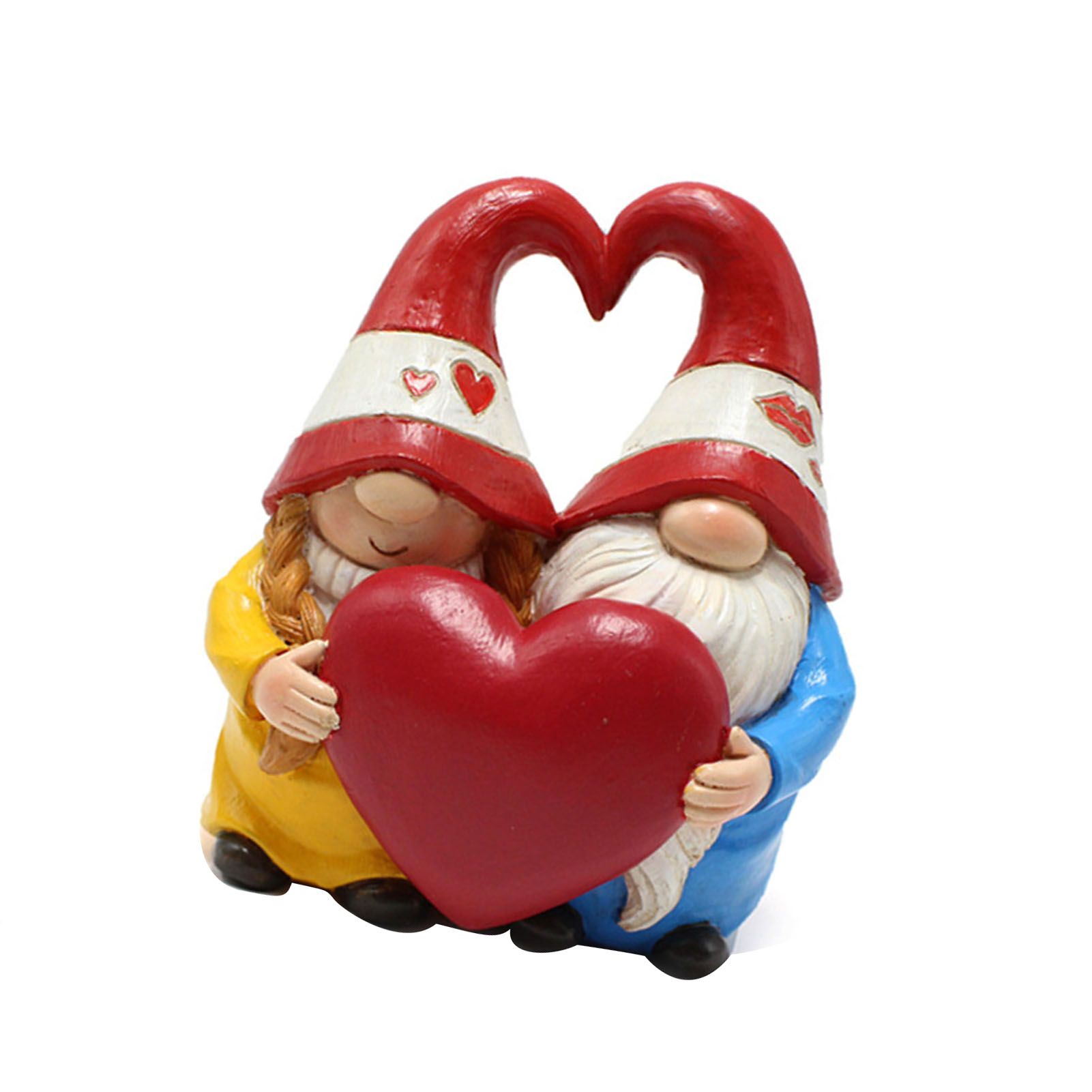 Couple Gnome Doll Figurine Innovative Resin Faceless Gnomes Sculpture for view 6