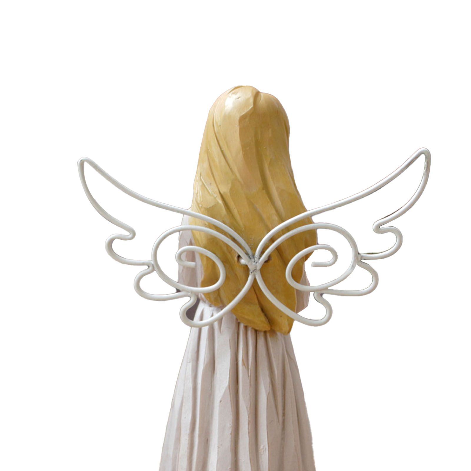Angel Statue Exquisite Resin Faceless Heart Angel Figurine Ornament Craft for view 2