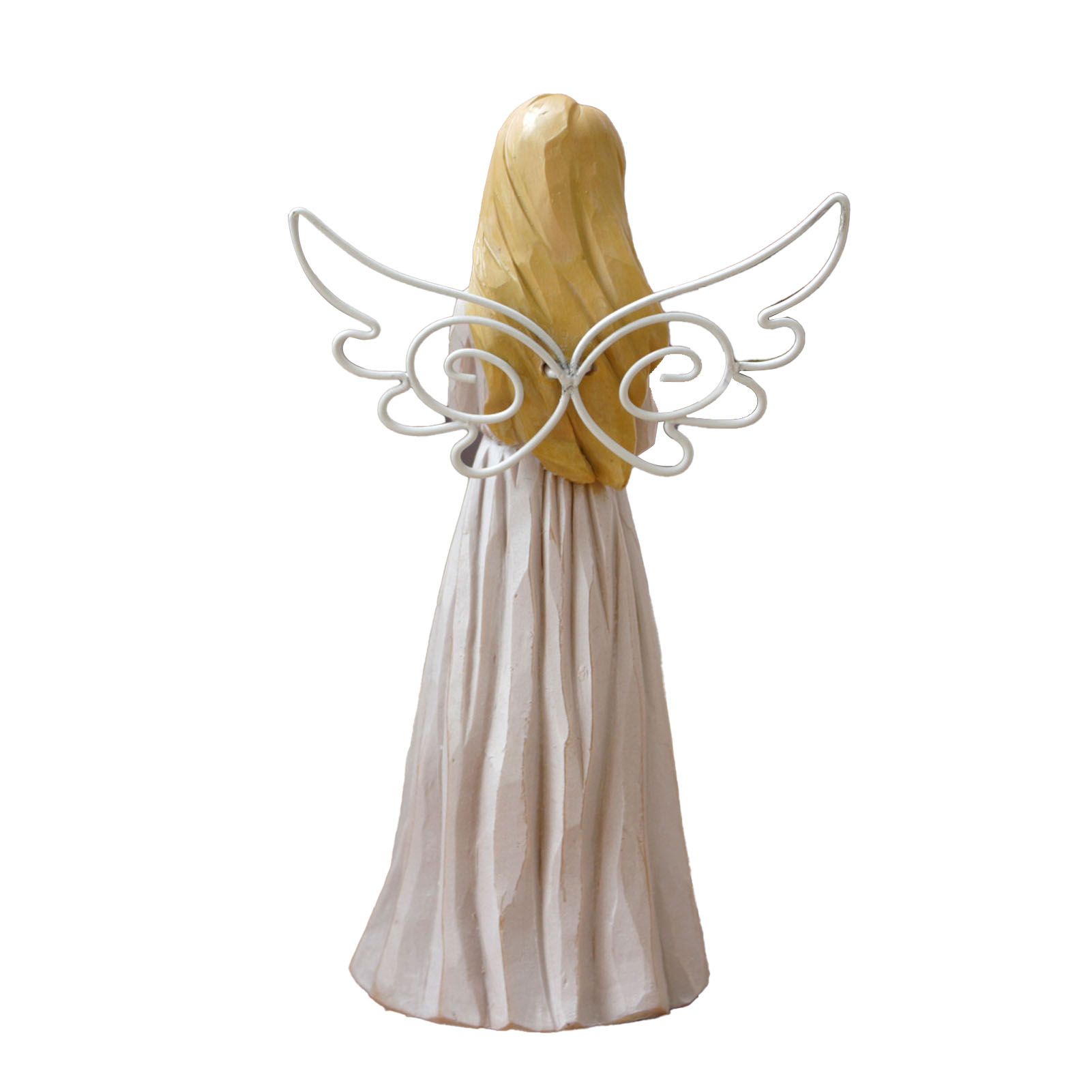 Angel Statue Exquisite Resin Faceless Heart Angel Figurine Ornament Craft for view 6