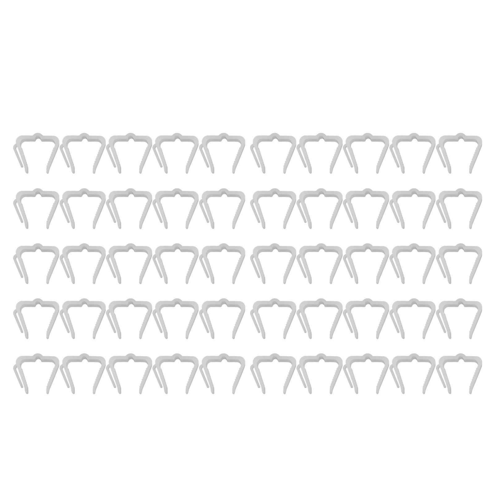 50pcs Christmas Light Hanger Hooks Firm Plastic Waterproof Weather Proof view 3