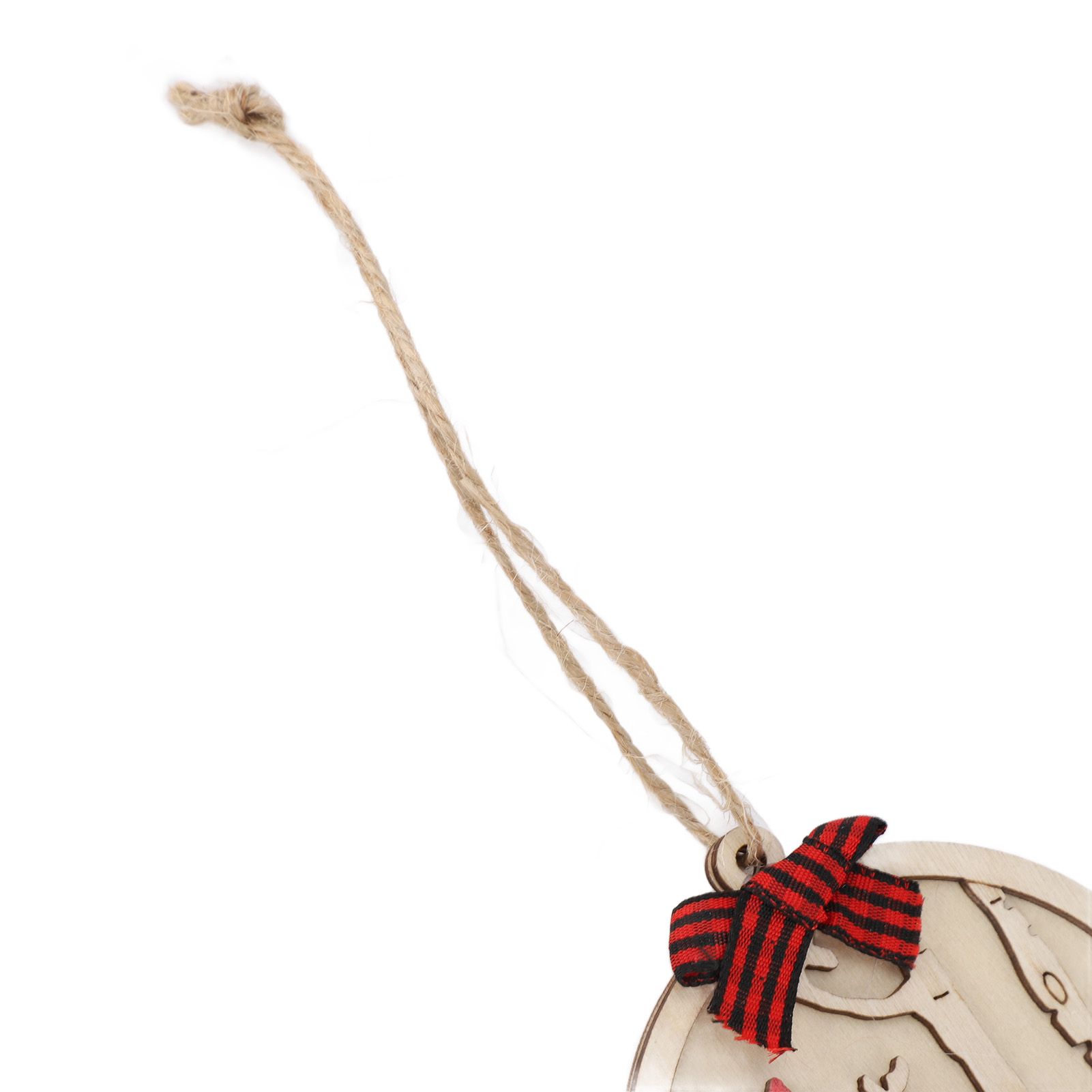10Pcs Handmade Memorial Ornament Wooden Red Cardinal Ornament Hanging Memorial view 2