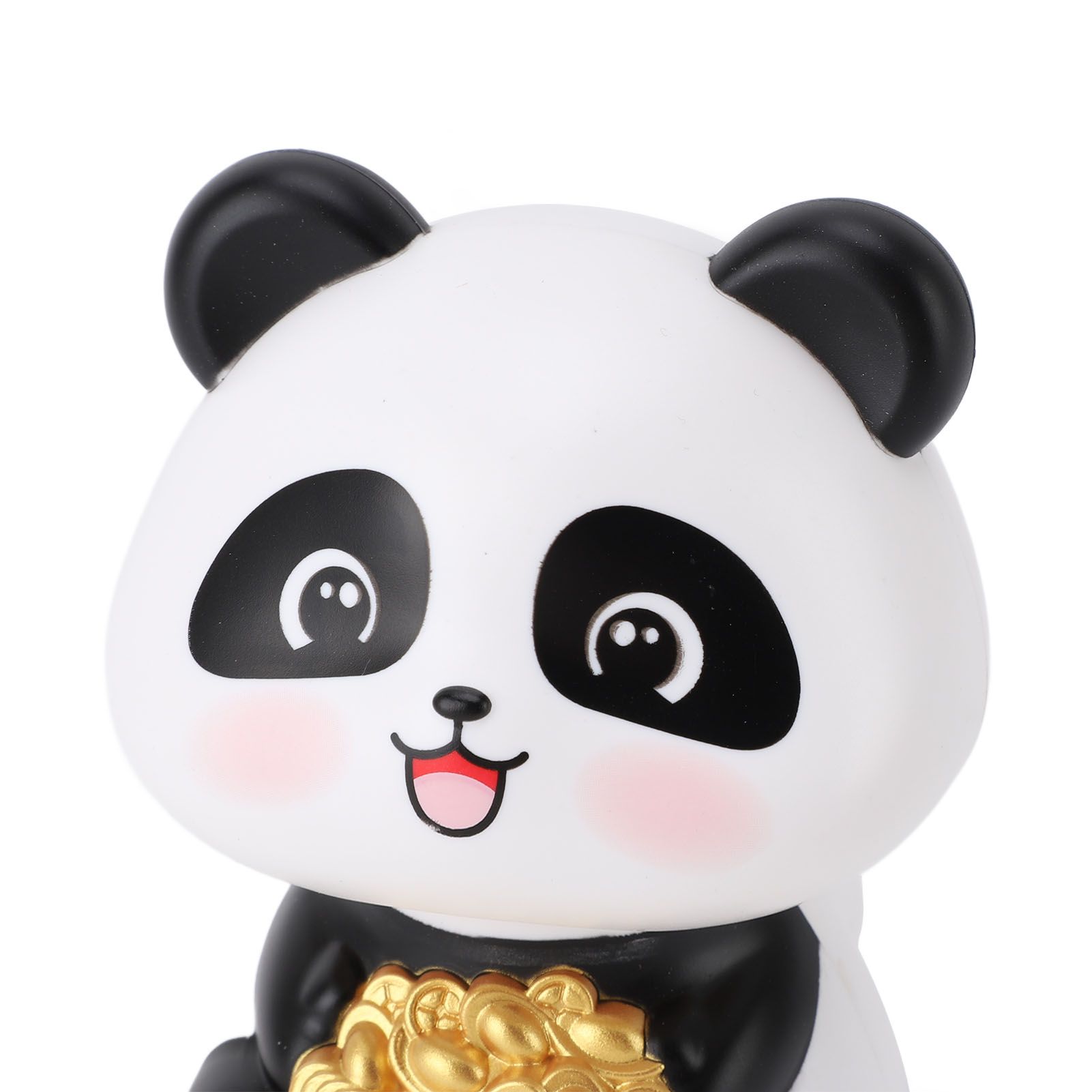 Solar Powered Panda Statue Ornament for Luck and Fortune Solar Nodding Panda view 2