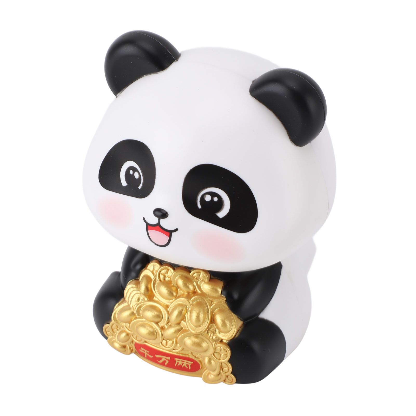 Solar Powered Panda Statue Ornament for Luck and Fortune Solar Nodding Panda view 12