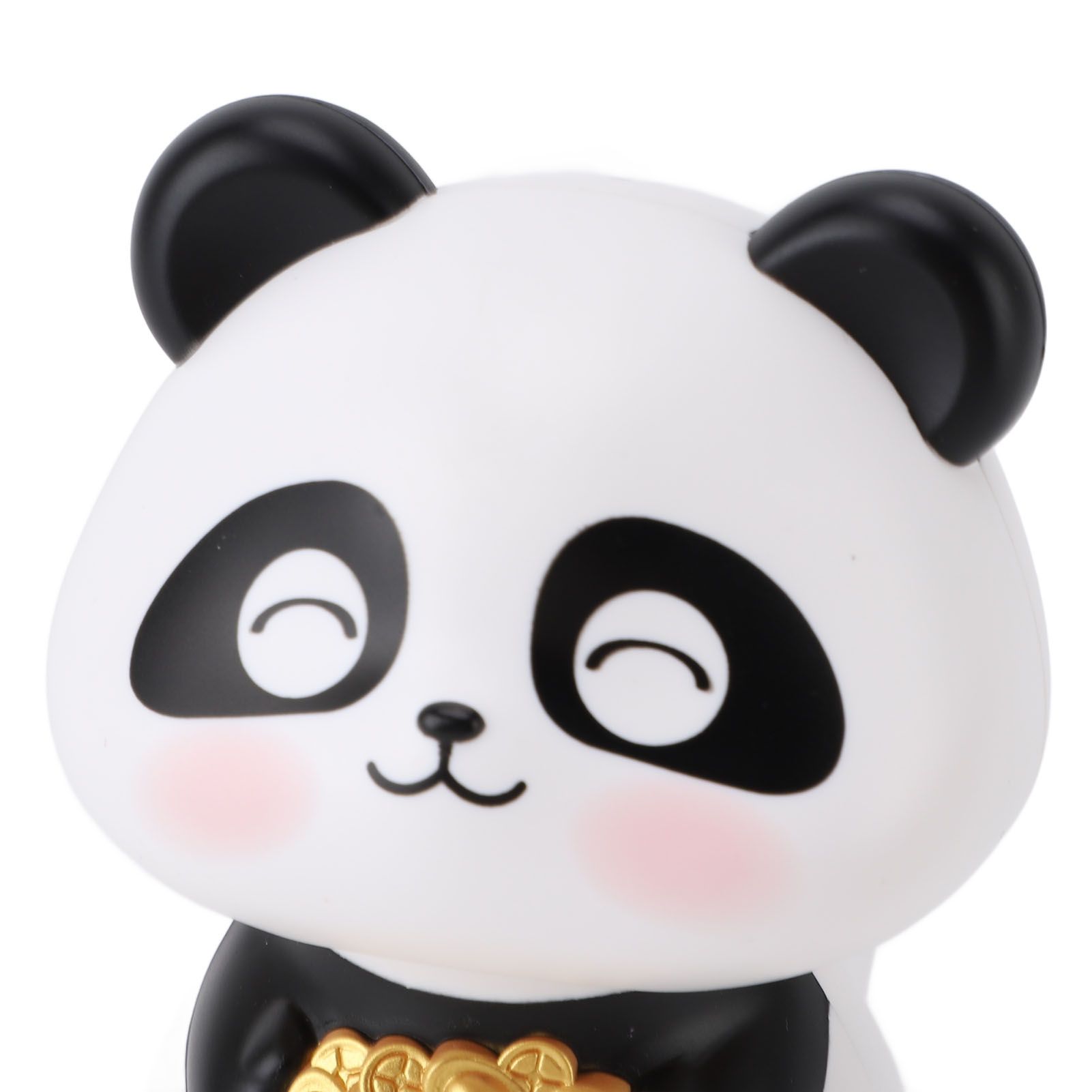 Solar Powered Panda Statue Ornament for Luck and Fortune Solar Nodding Panda view 2