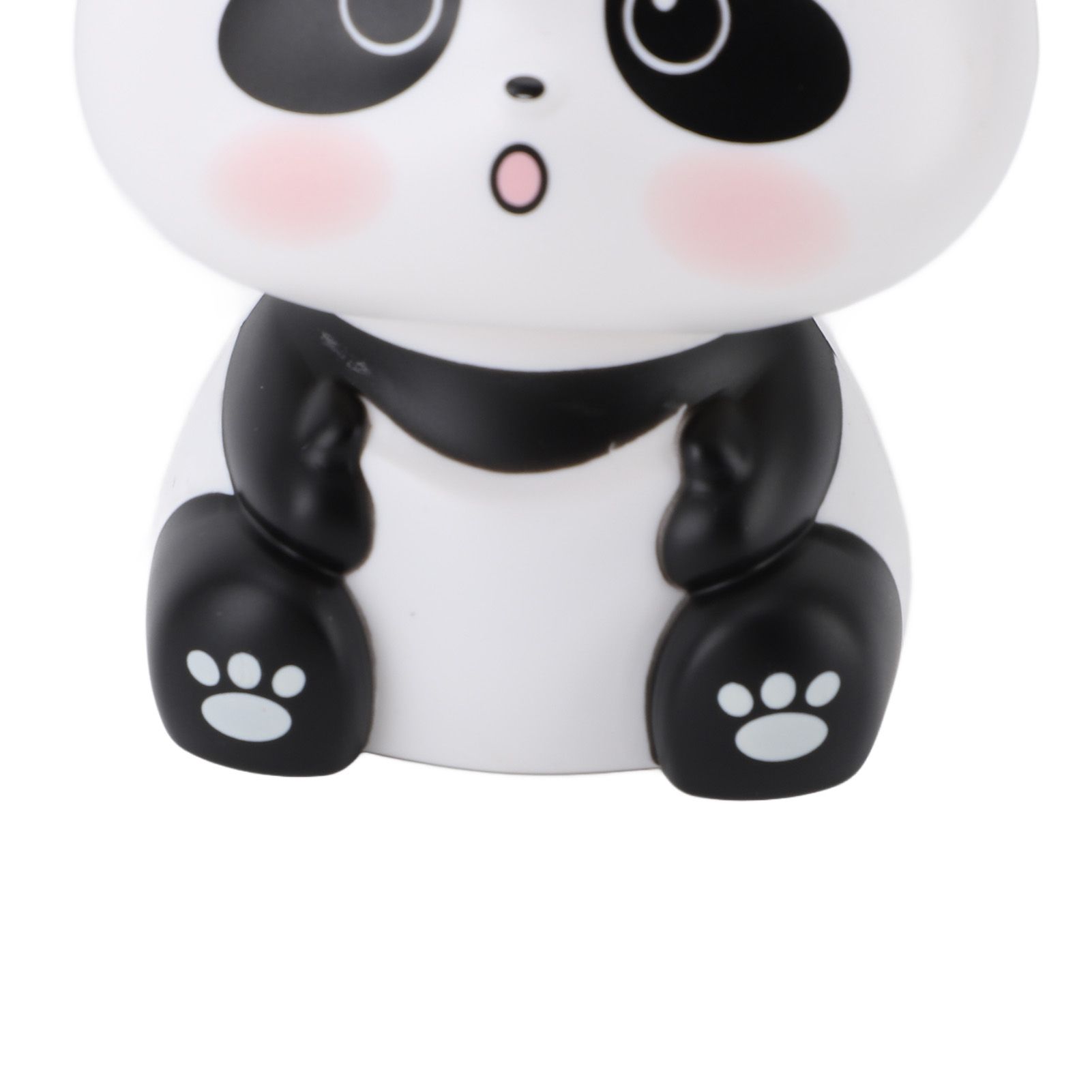 Solar Nodding Panda Figurine Decorative Luck Wealth Welcoming Animal Sculpture view 5