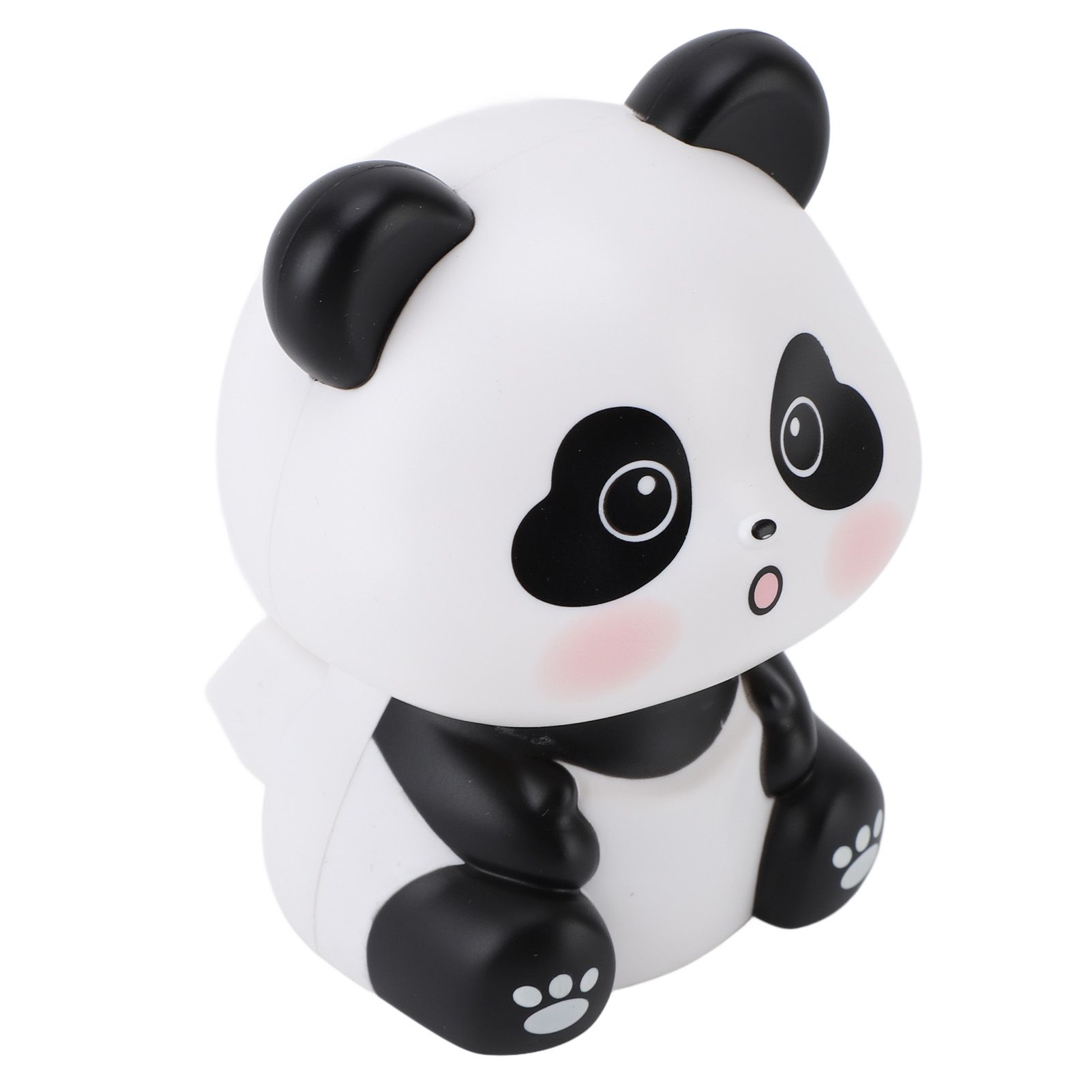 Solar Nodding Panda Figurine Decorative Luck Wealth Welcoming Animal Sculpture view 6