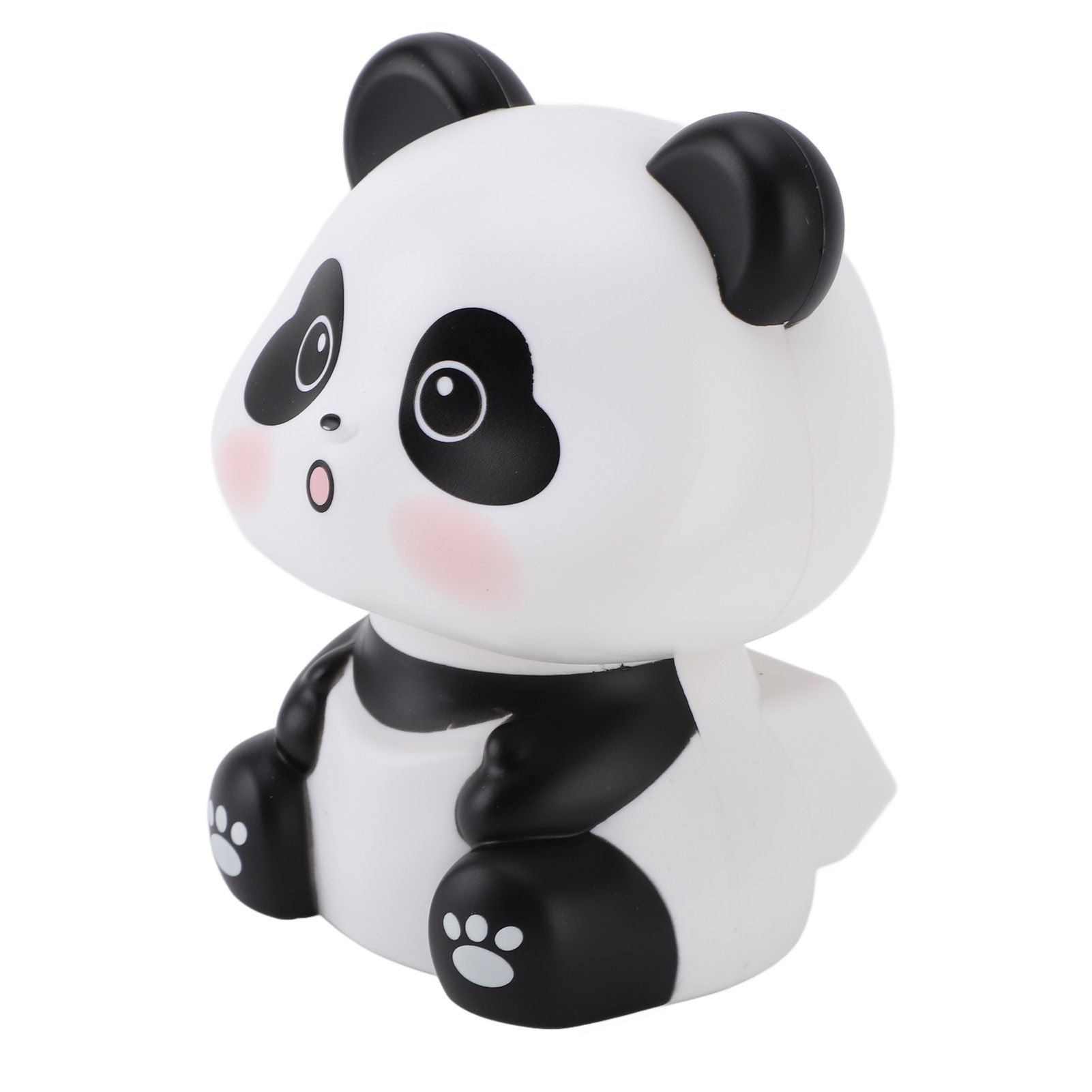 Solar Nodding Panda Figurine Decorative Luck Wealth Welcoming Animal Sculpture view 9