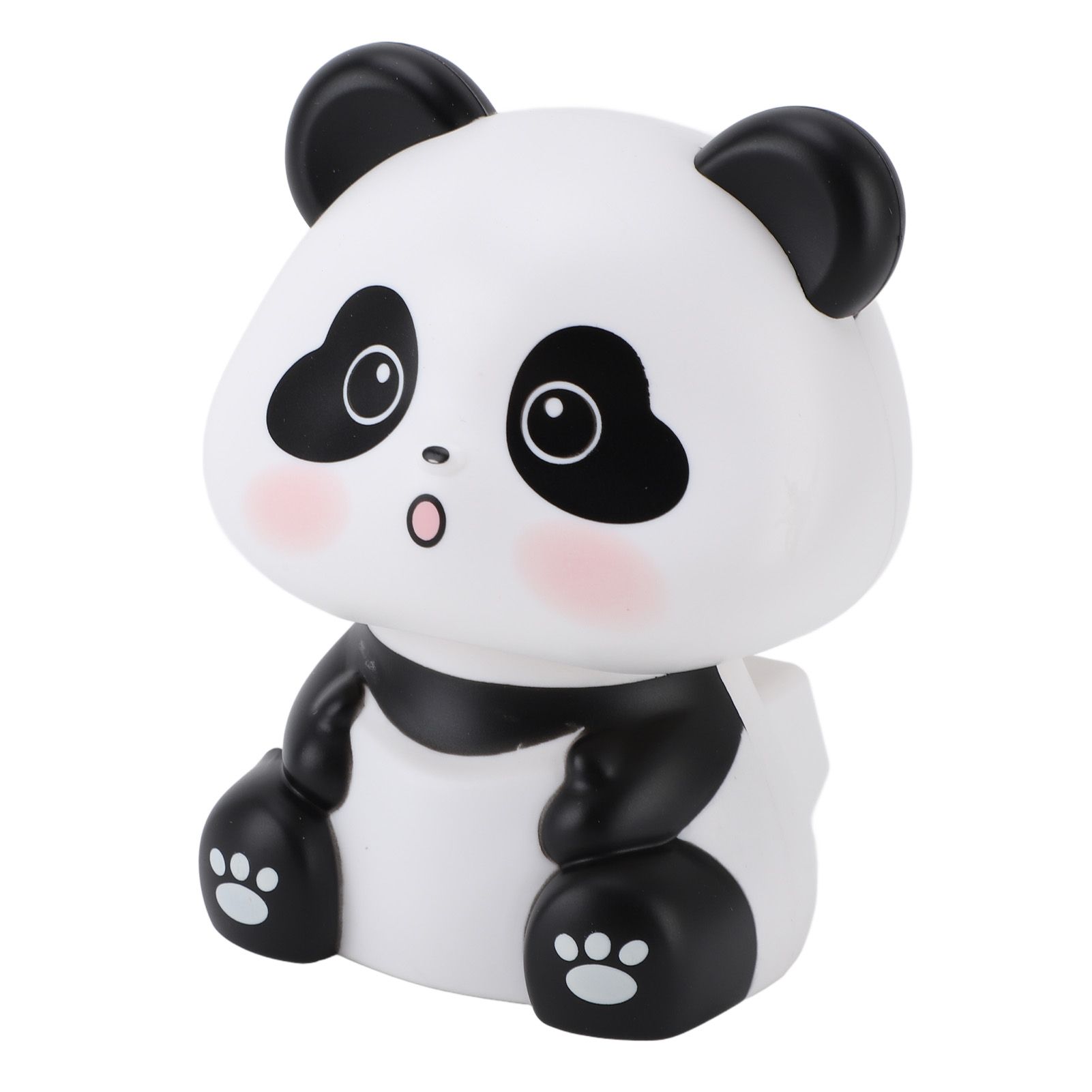 Solar Nodding Panda Figurine Decorative Luck Wealth Welcoming Animal Sculpture view 10