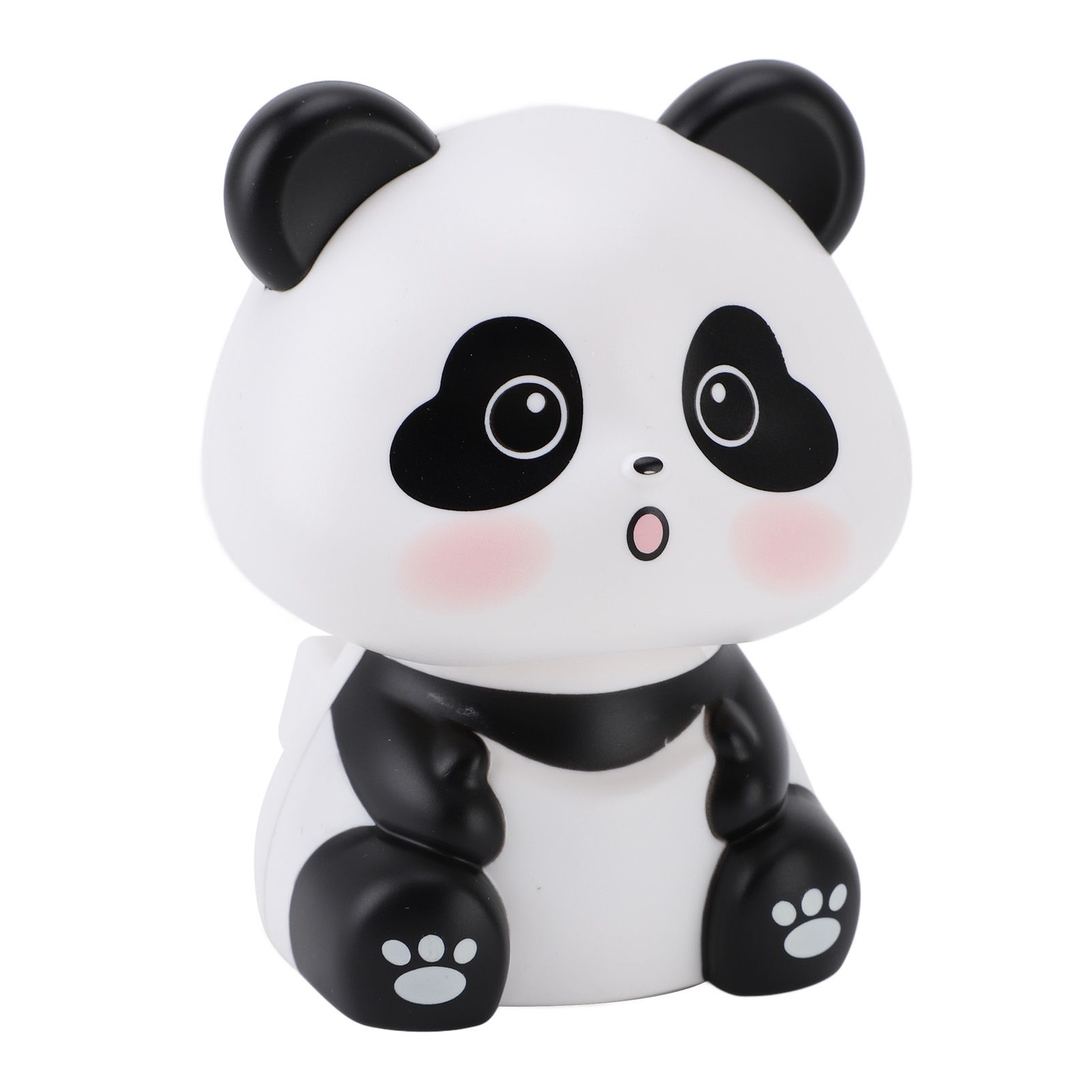 Solar Nodding Panda Figurine Decorative Luck Wealth Welcoming Animal Sculpture view 12