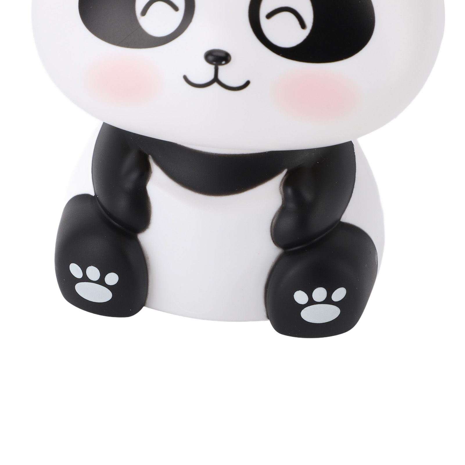 Solar Nodding Panda Figurine Decorative Luck Wealth Welcoming Animal Sculpture view 5
