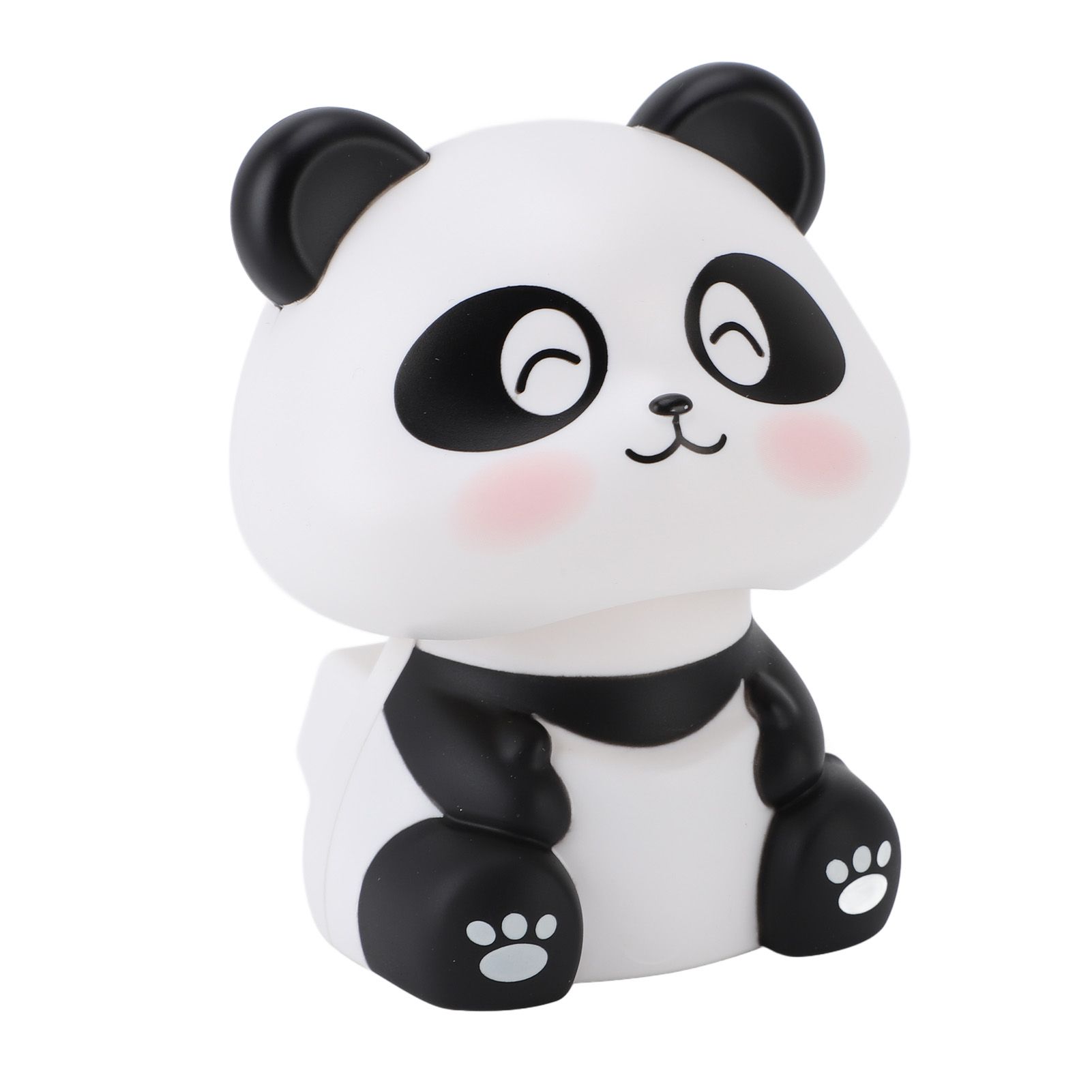 Solar Nodding Panda Figurine Decorative Luck Wealth Welcoming Animal Sculpture view 8