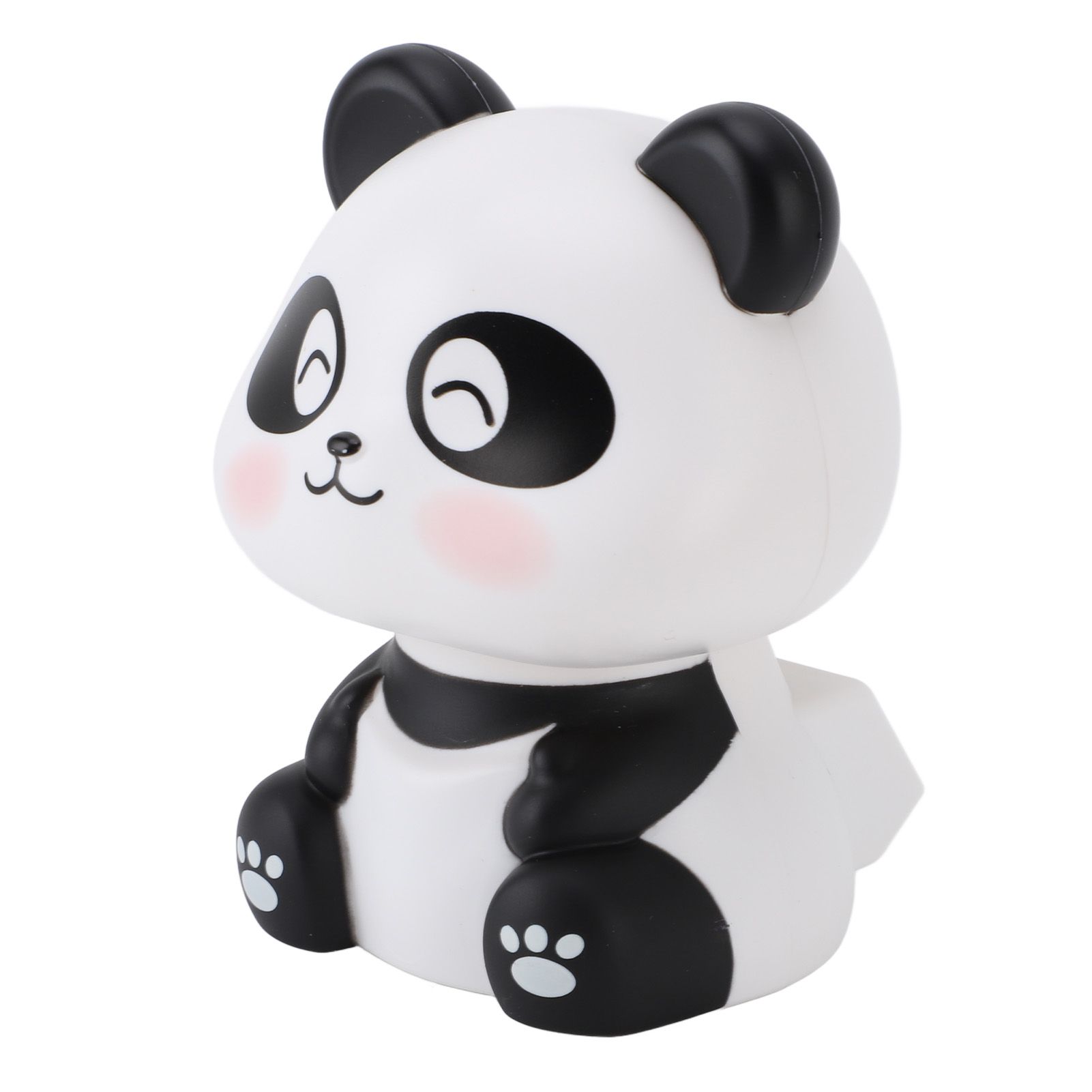 Solar Nodding Panda Figurine Decorative Luck Wealth Welcoming Animal Sculpture view 9