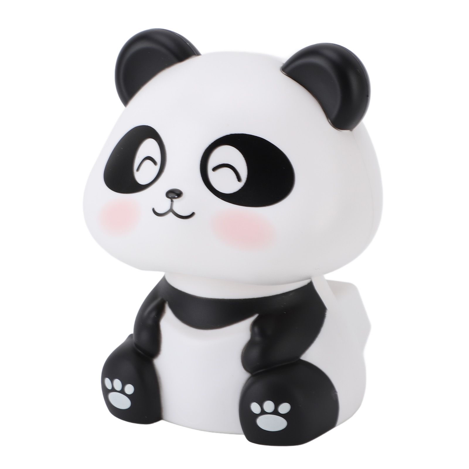 Solar Nodding Panda Figurine Decorative Luck Wealth Welcoming Animal Sculpture view 10