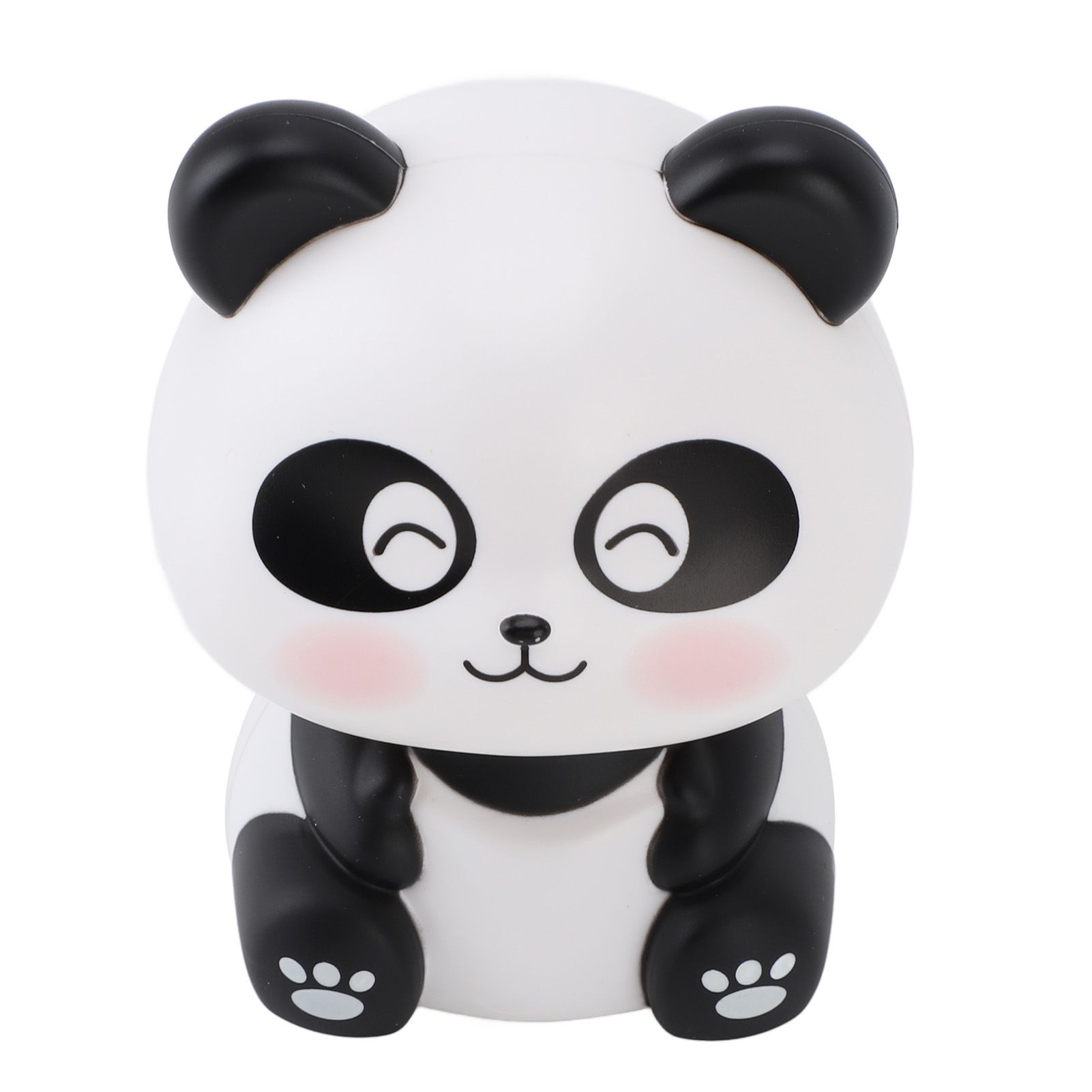 Solar Nodding Panda Figurine Decorative Luck Wealth Welcoming Animal Sculpture view 11