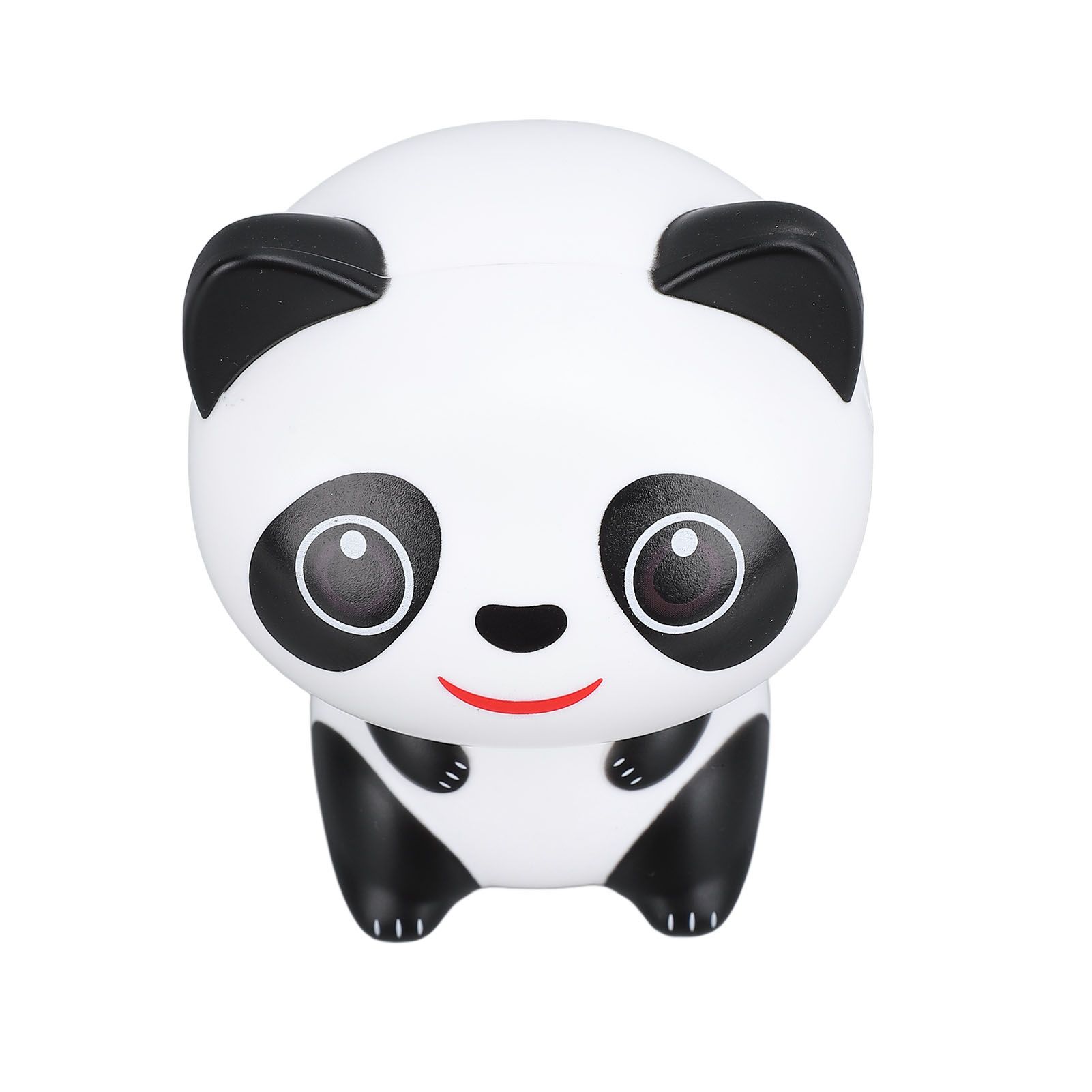 Solar Powered Nodding Panda Figurine ABS Light Sensing Cute Smiling Panda Car view 6