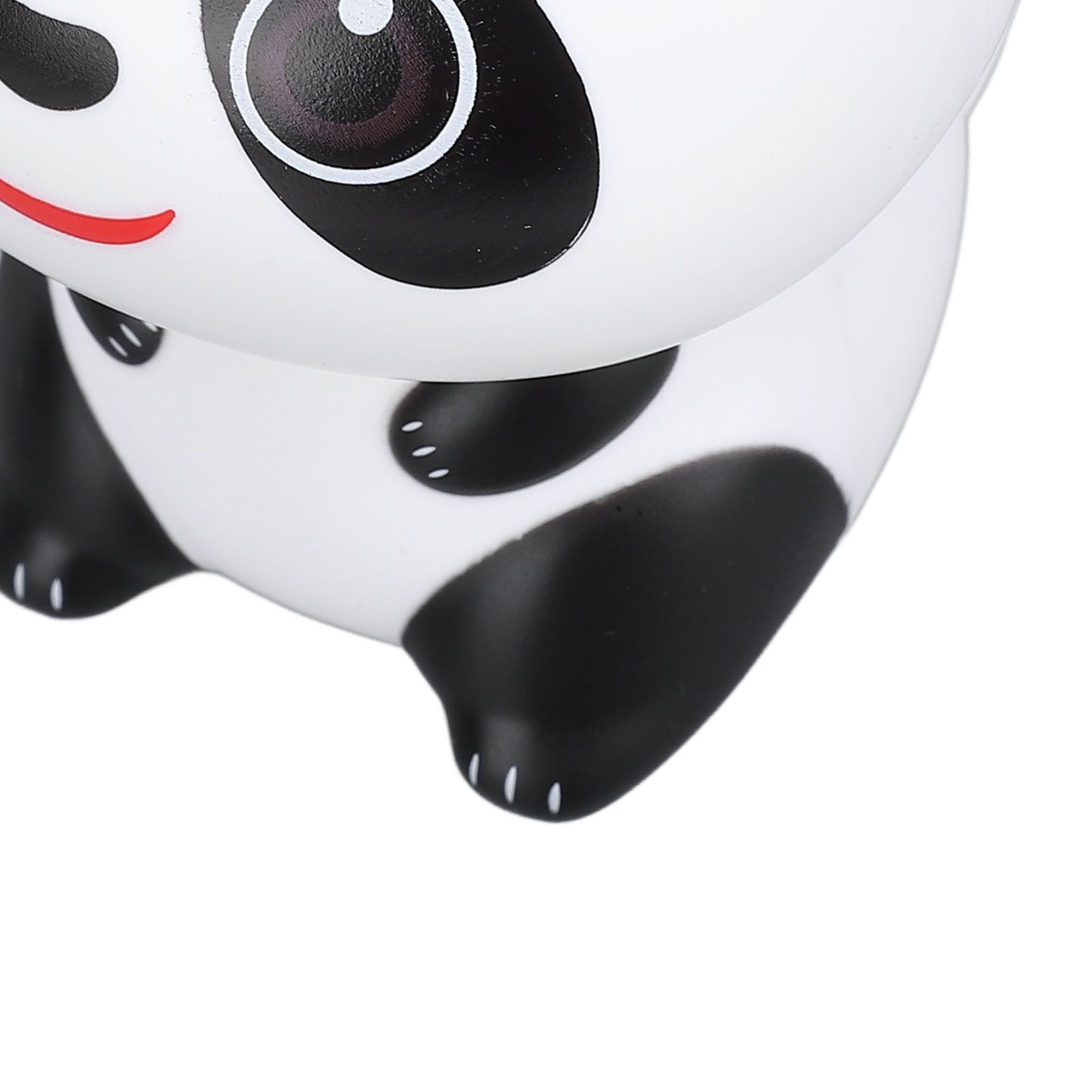 Solar Powered Nodding Panda Figurine ABS Light Sensing Cute Smiling Panda Car view 7