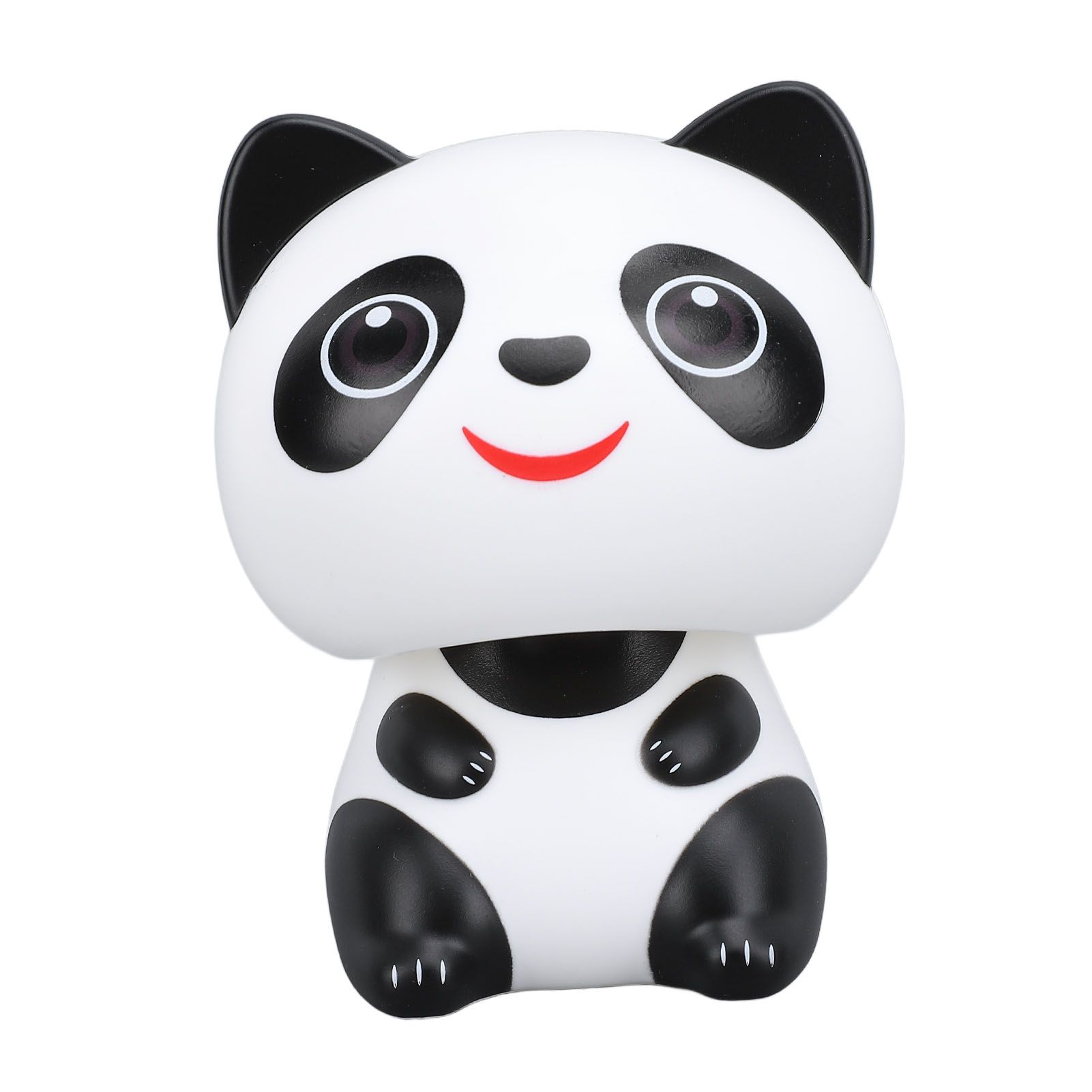 Solar Powered Nodding Panda Figurine ABS Light Sensing Cute Smiling Panda Car view 8