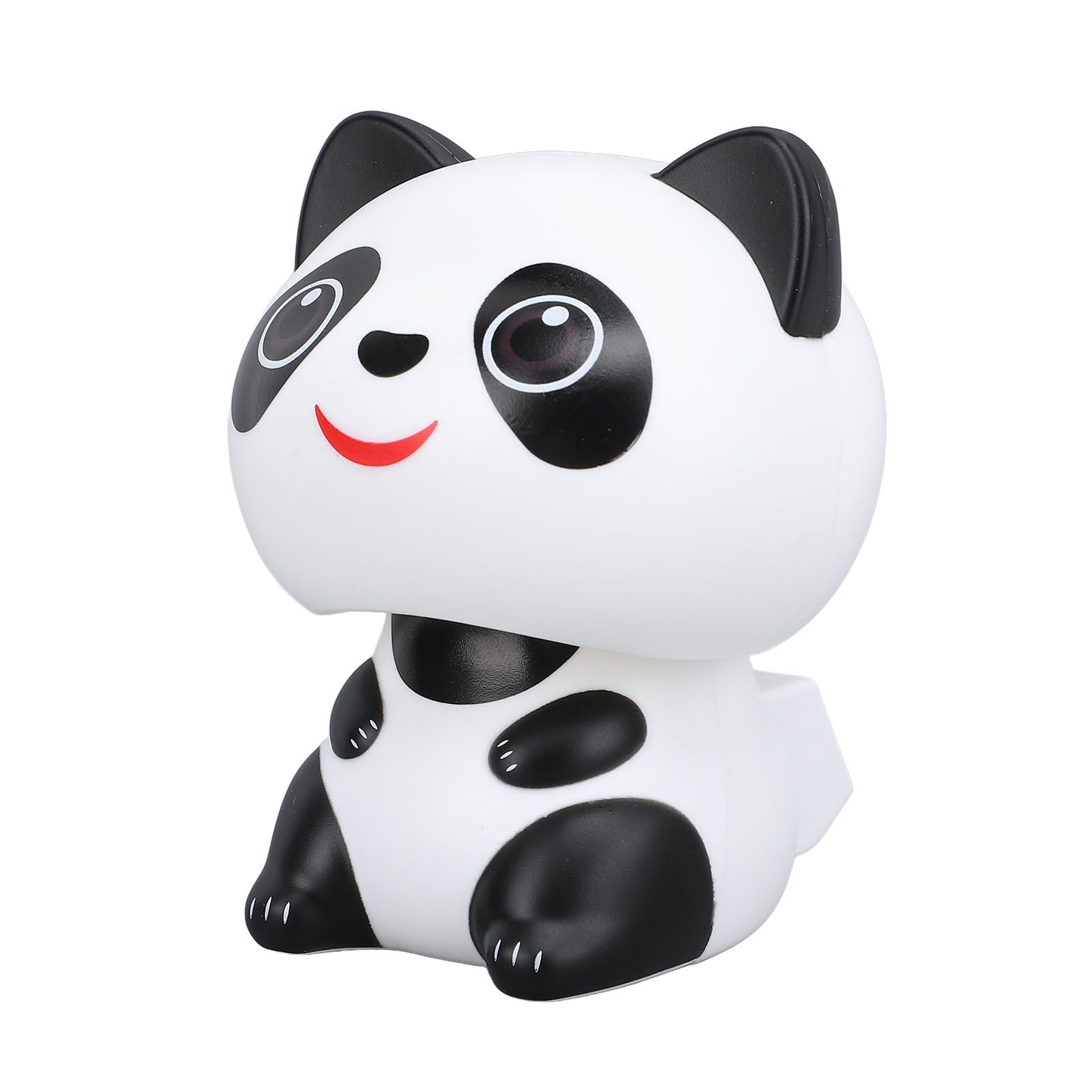 Solar Powered Nodding Panda Figurine ABS Light Sensing Cute Smiling Panda Car view 9