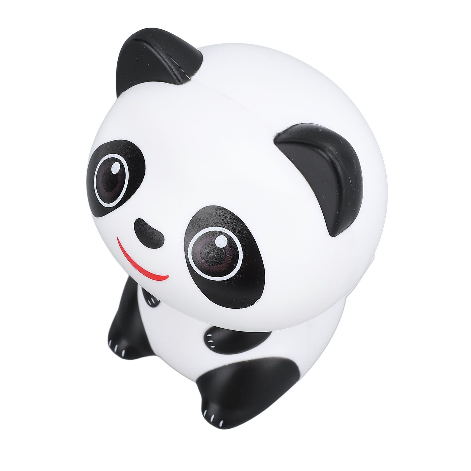 Solar Powered Nodding Panda Figurine ABS Light Sensing Cute Smiling Panda Car view 10