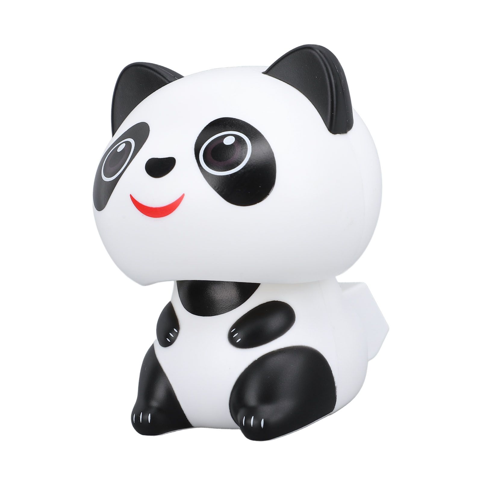 Solar Powered Nodding Panda Figurine ABS Light Sensing Cute Smiling Panda Car view 11