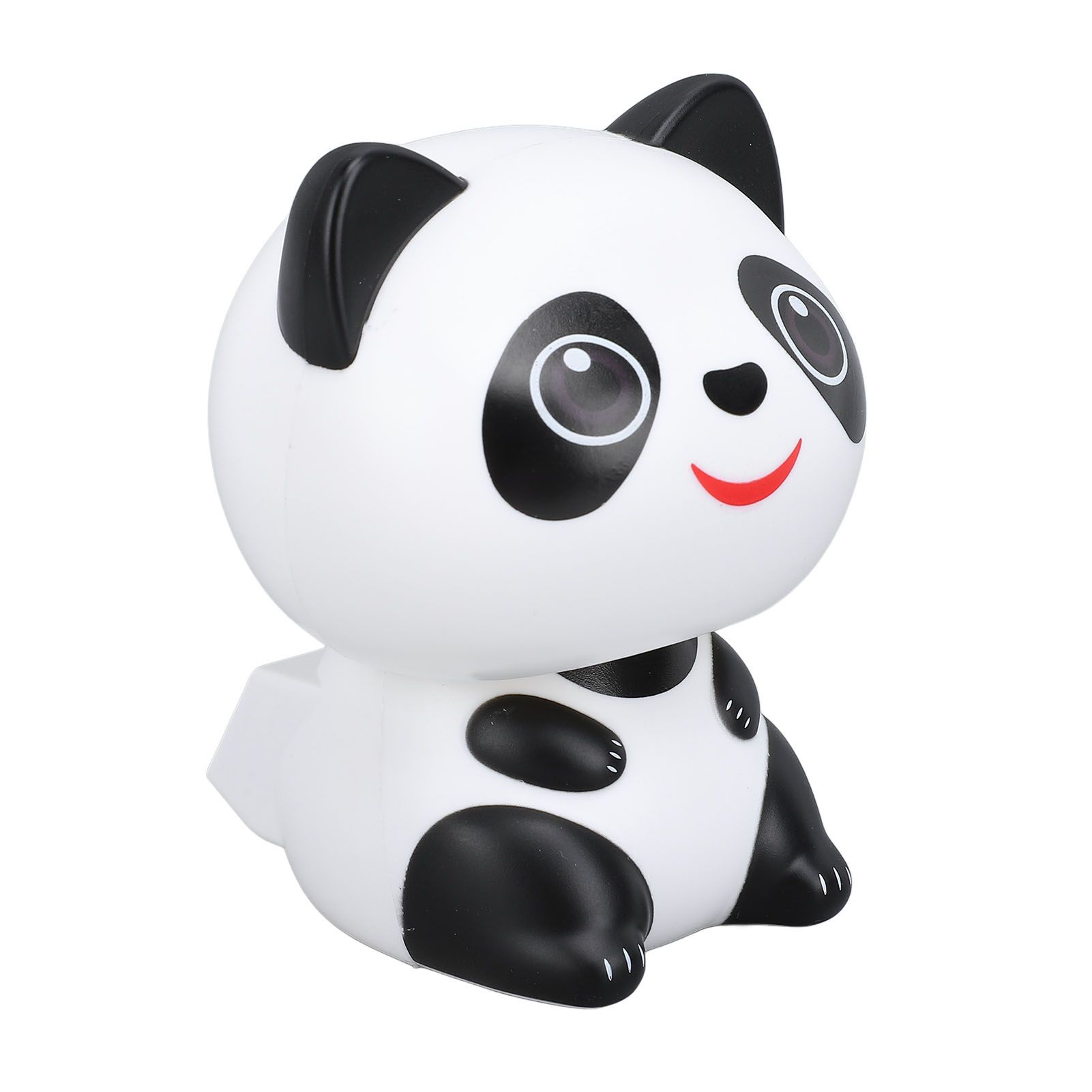 Solar Powered Nodding Panda Figurine ABS Light Sensing Cute Smiling Panda Car view 12