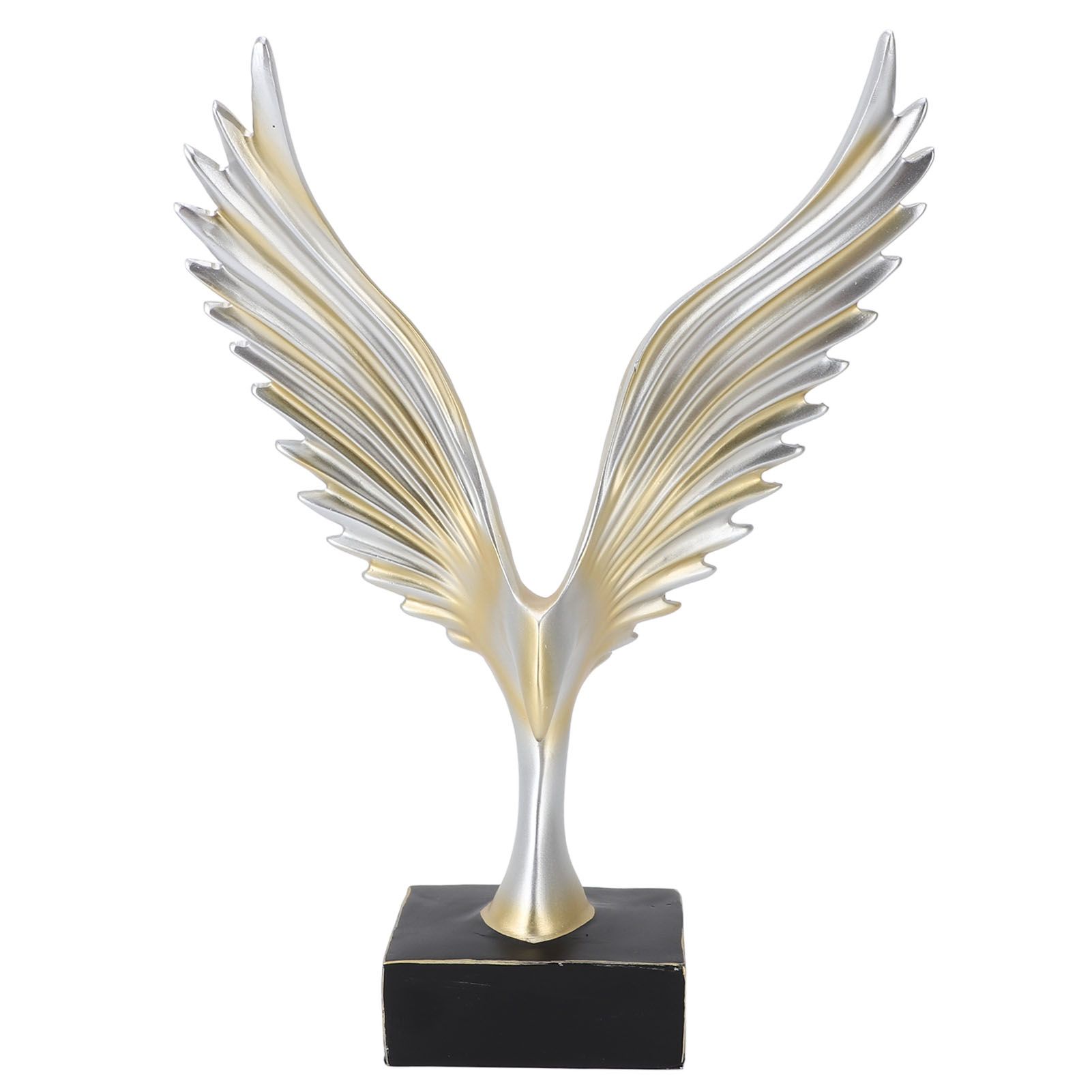 Resin Eagle Figurine Home Decor Abstract Eagle Wing Statue Sculpture Ornament view 3