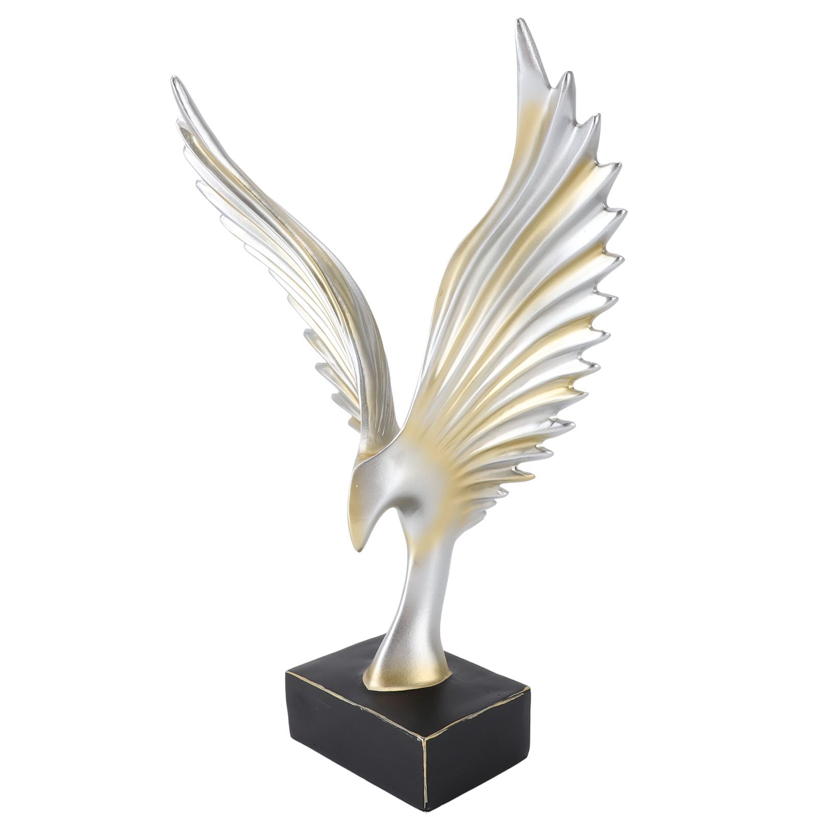Resin Eagle Figurine Home Decor Abstract Eagle Wing Statue Sculpture Ornament view 4