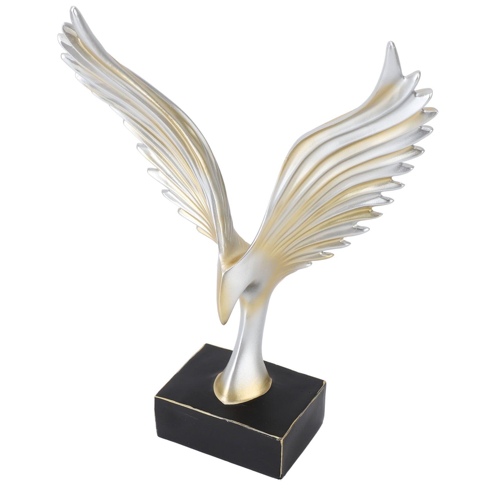 Resin Eagle Figurine Home Decor Abstract Eagle Wing Statue Sculpture Ornament view 8