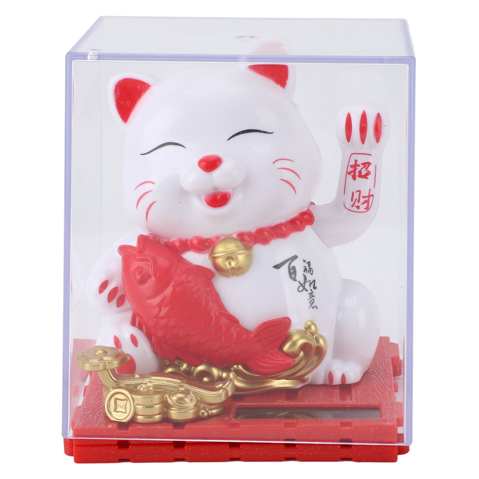 Solar Waving Cat Innovative Cute Solar Lucky Cat Solar Powered Fortune Cat view 3