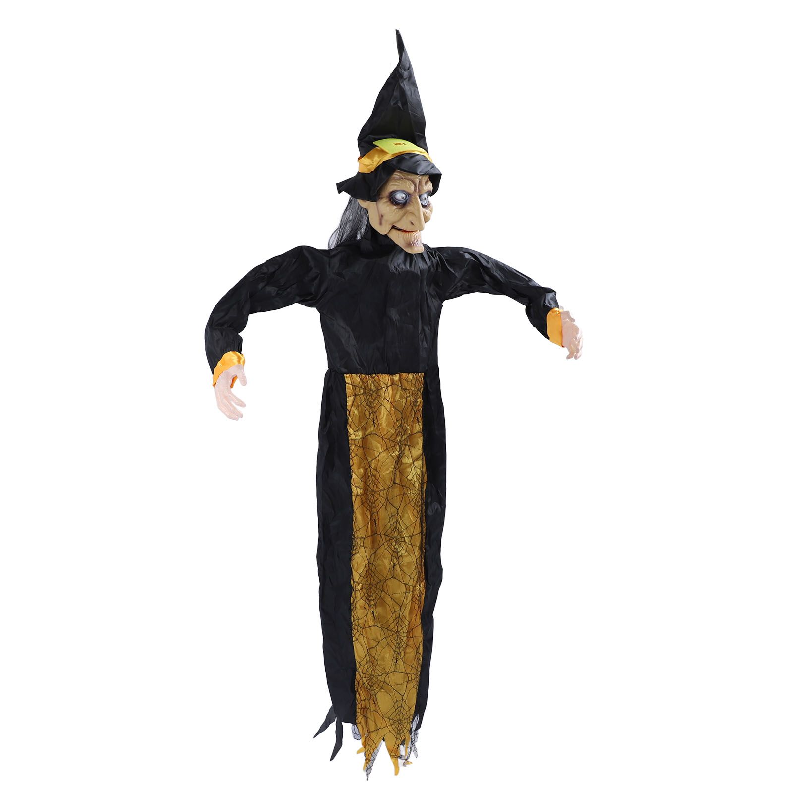 Hanging Witch Decoration Voice Controlled Outdoor Witch Props Ornament for view 9