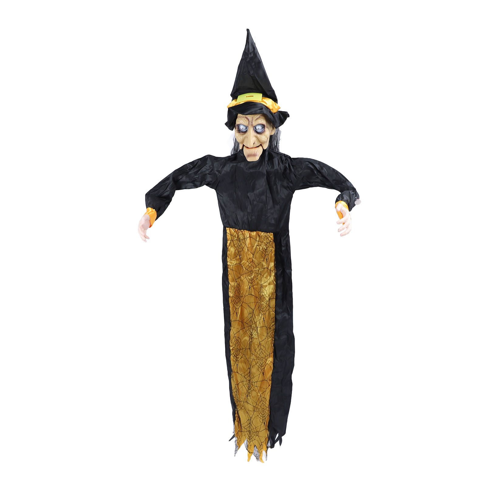 Hanging Witch Decoration Voice Controlled Outdoor Witch Props Ornament for view 12