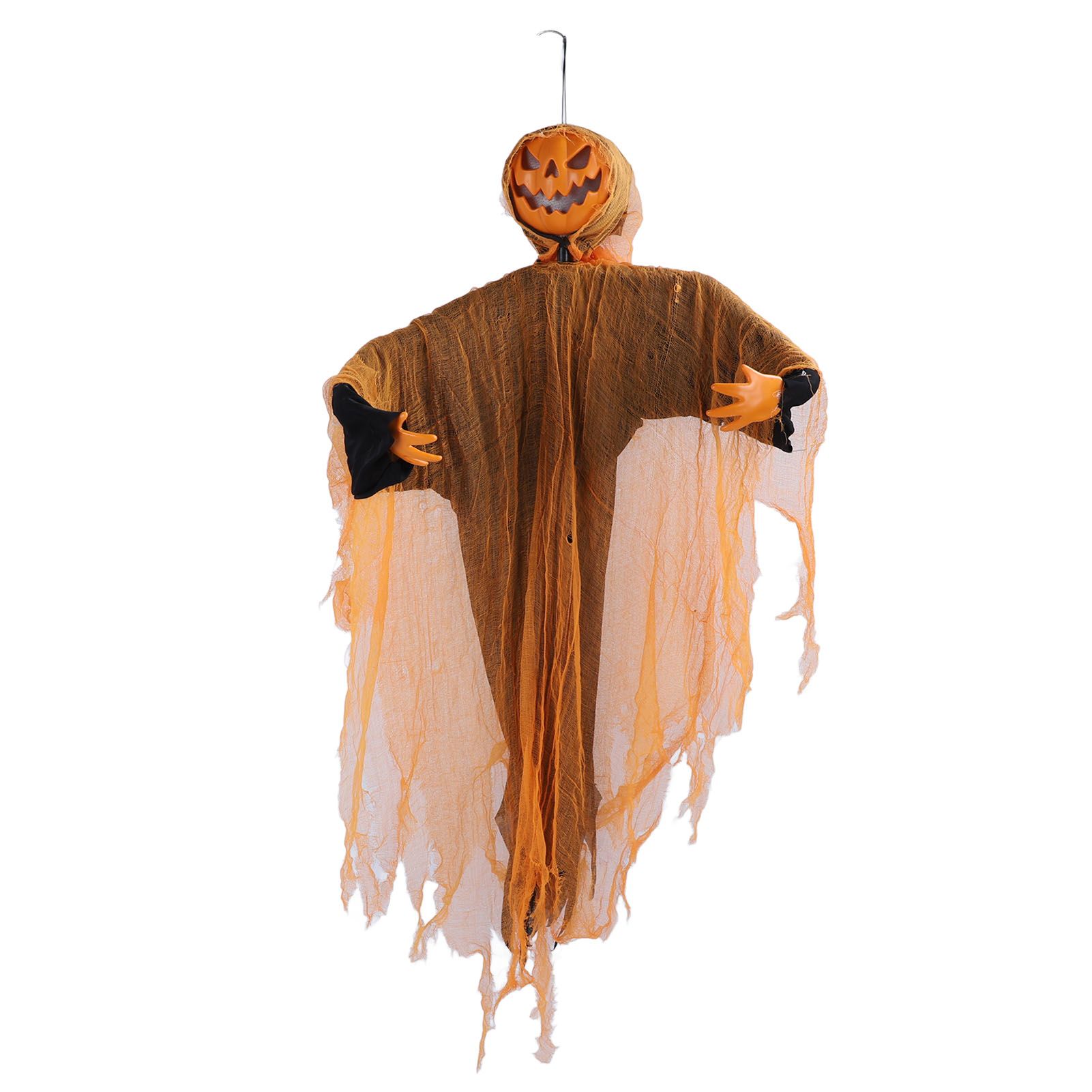 Hanging Pumpkin Ghost with Sound Battery Powered Rotatable Head Light Up Ghost view 3