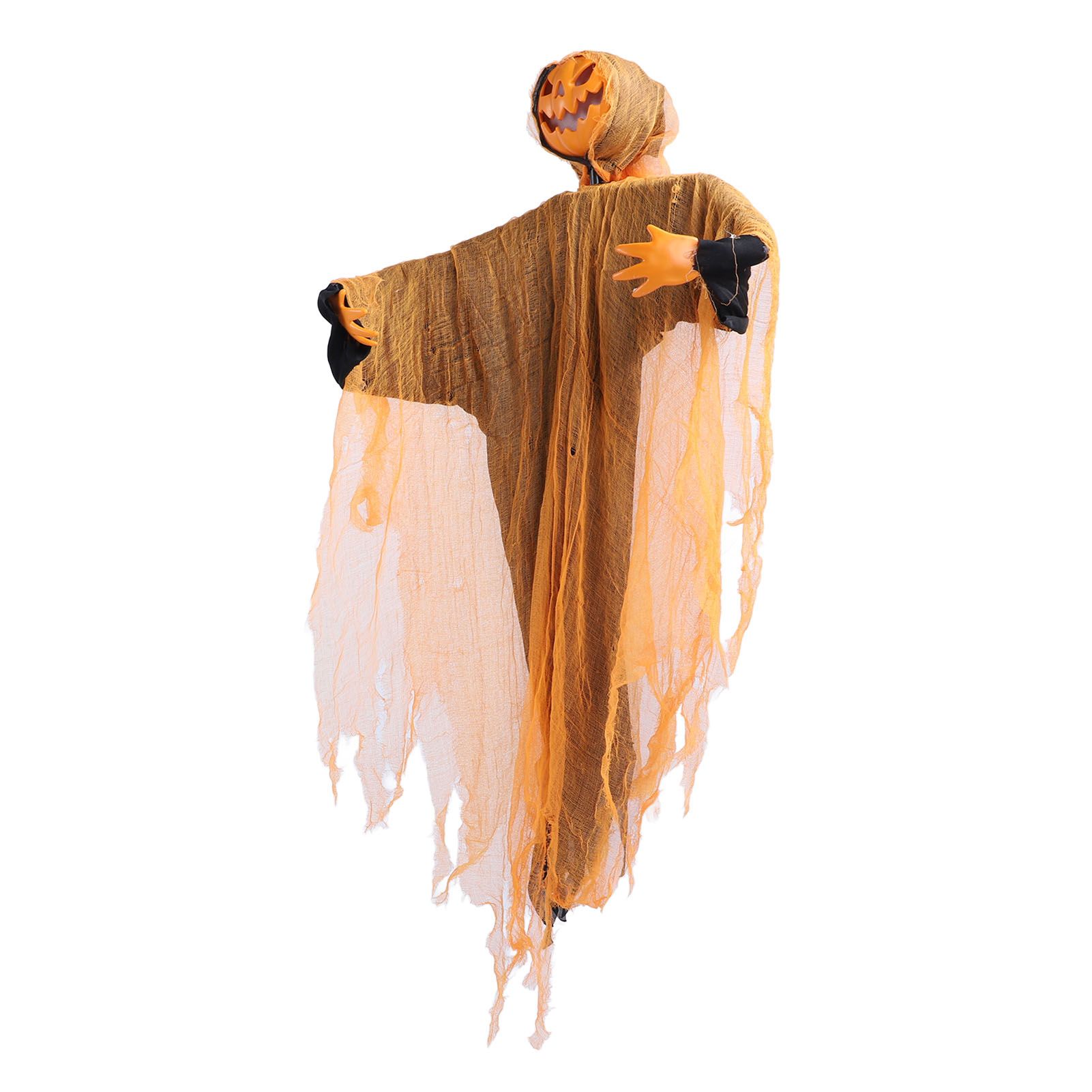 Hanging Pumpkin Ghost with Sound Battery Powered Rotatable Head Light Up Ghost view 4