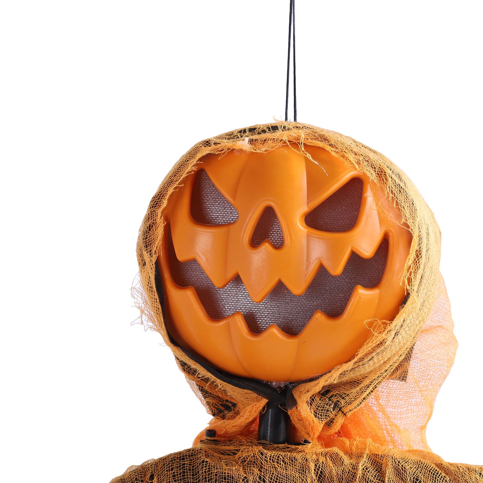 Hanging Pumpkin Ghost with Sound Battery Powered Rotatable Head Light Up Ghost view 5